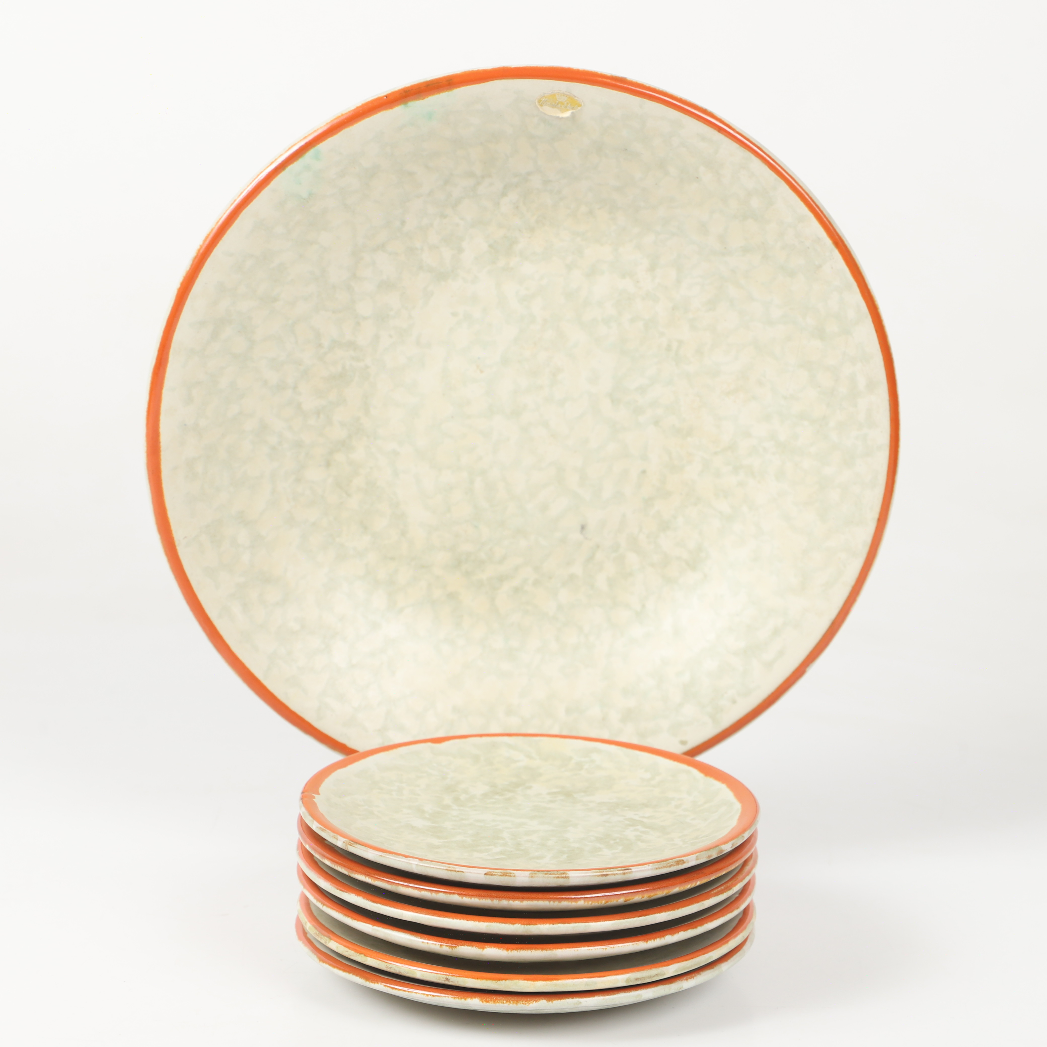 HARALD ÖSTERGREN. Fruktservis, 7 delar, Upsala-Ekeby.