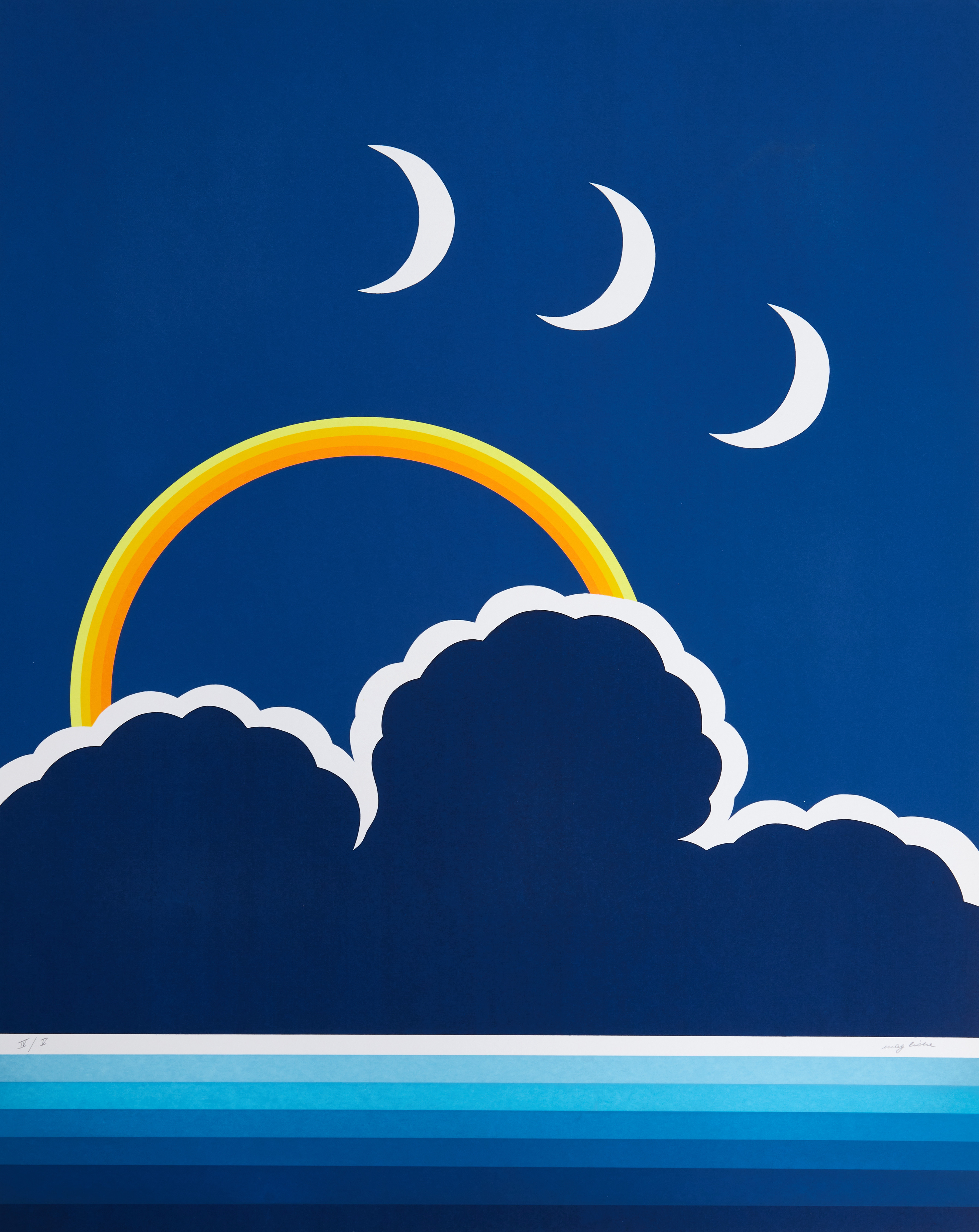 MILVIA MAGLIONE (ITALIEN/FRANKRIKE, 1934-2010). Mapp "Promenades" 5 blad, signerade och numrerade 9/75, Editions Sonet, original serigrafier.