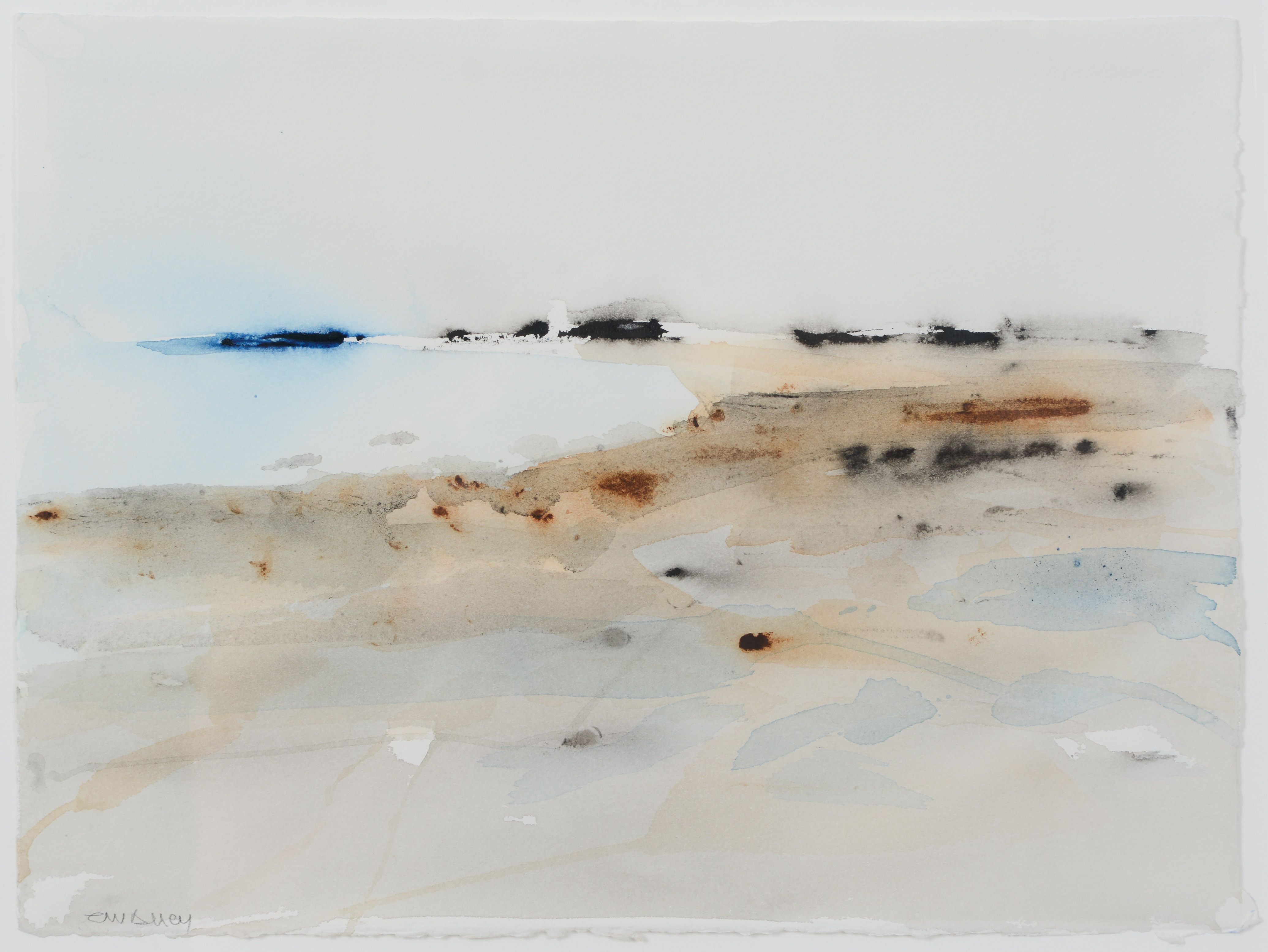 ELISABETH WALLEN. "Vattensamling", akvarell, signerad.