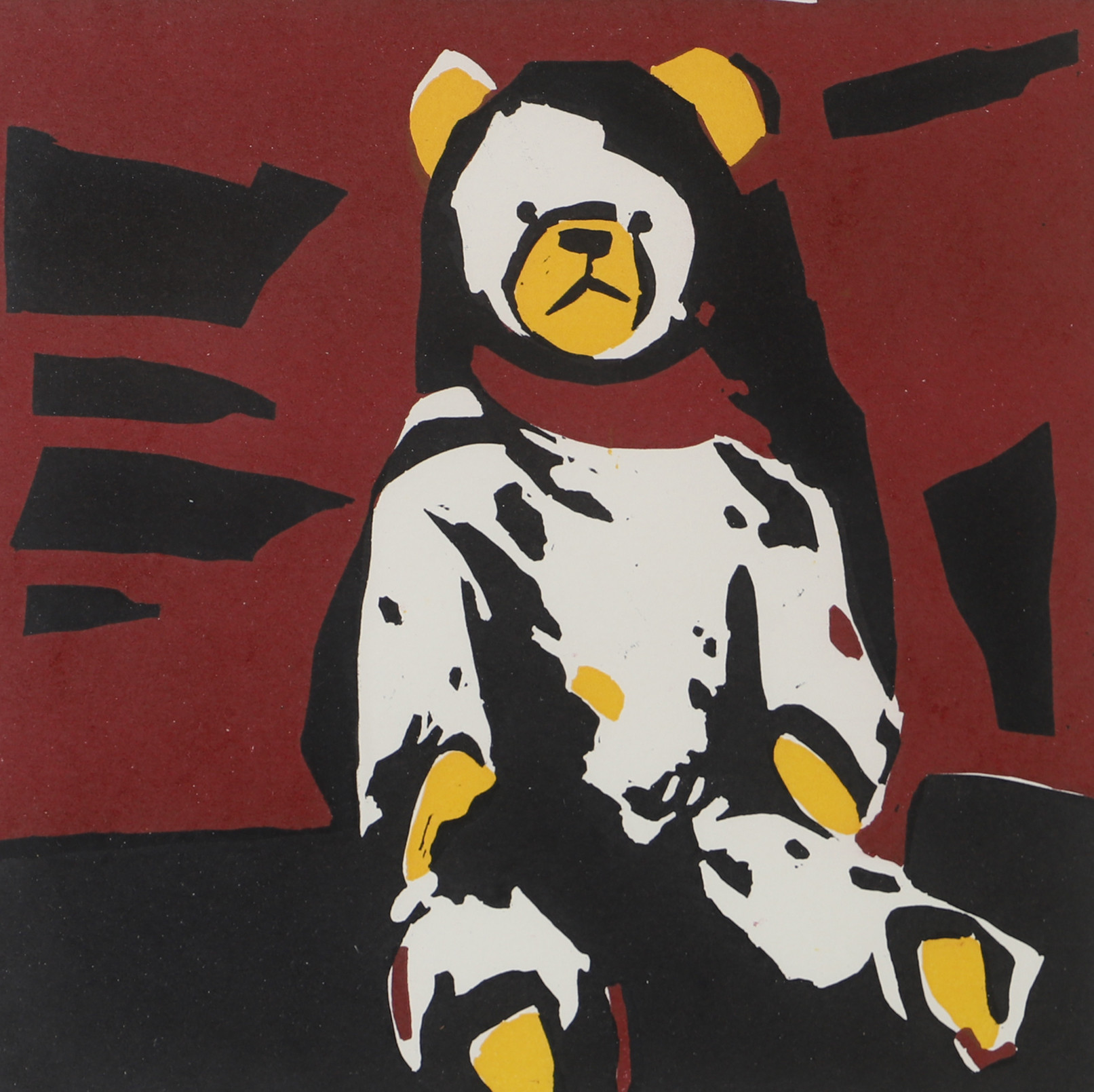 KARL GUSTAF DAHLGREN. Nalle, färglitografi, signerad K.G. Dahlgren.