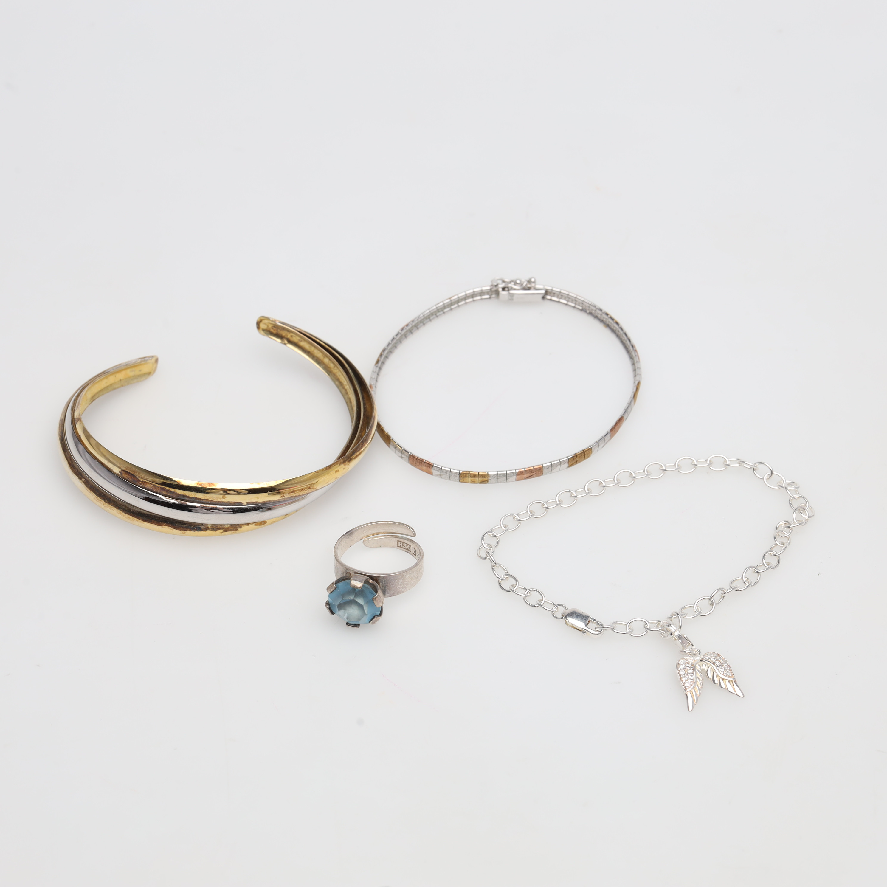 SILVERSMYCKEN 5 delar, bruttovikt ca 31,8 gram.