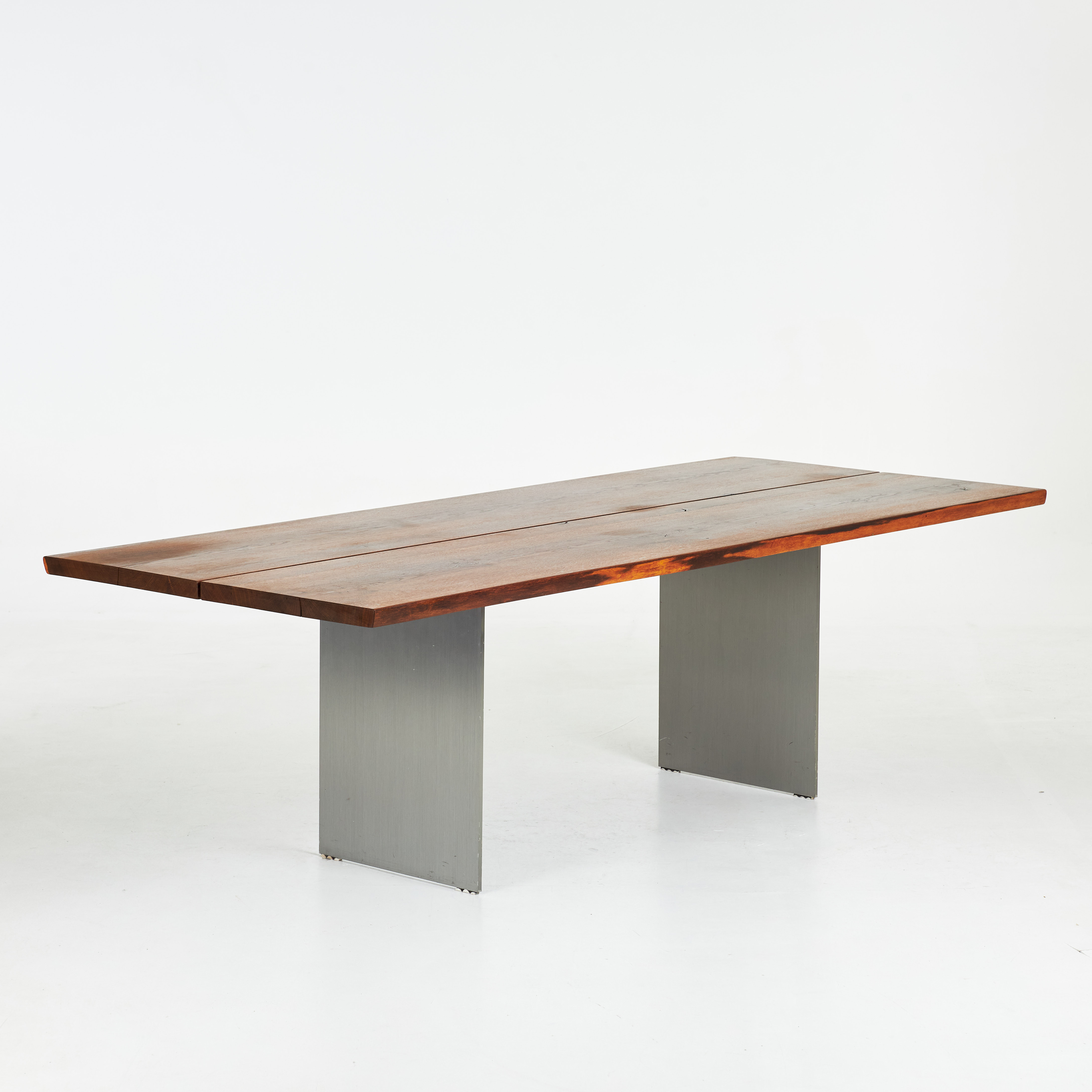 JACOB PLEJDRUP. Bord, "Tree Table", numrerad 054, massiv ek/smoked oak, lackerat stålunderrede, dk3, Danmark, samtida.