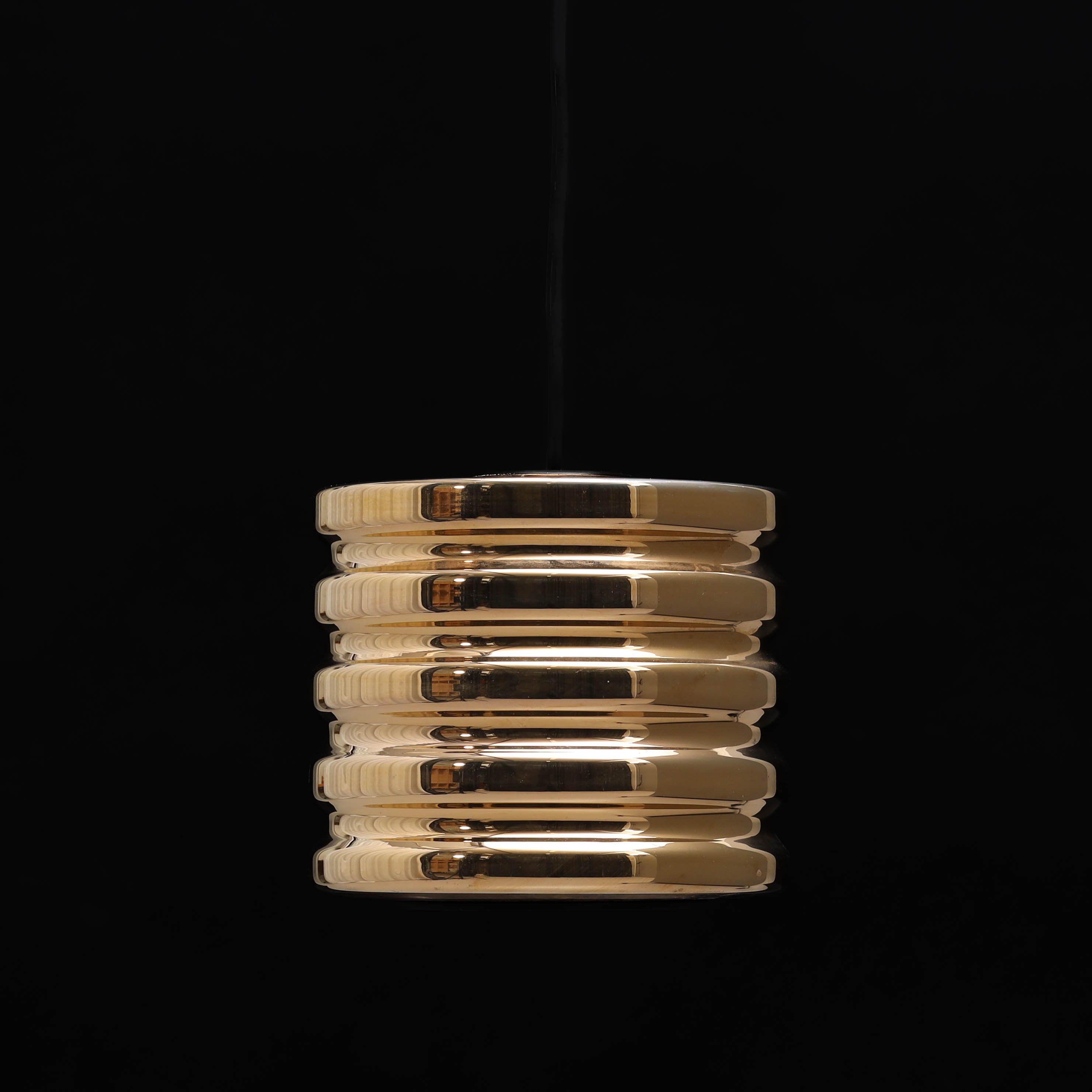 TAKLAMPA, färgat glas, 1900-talets andra hälft.