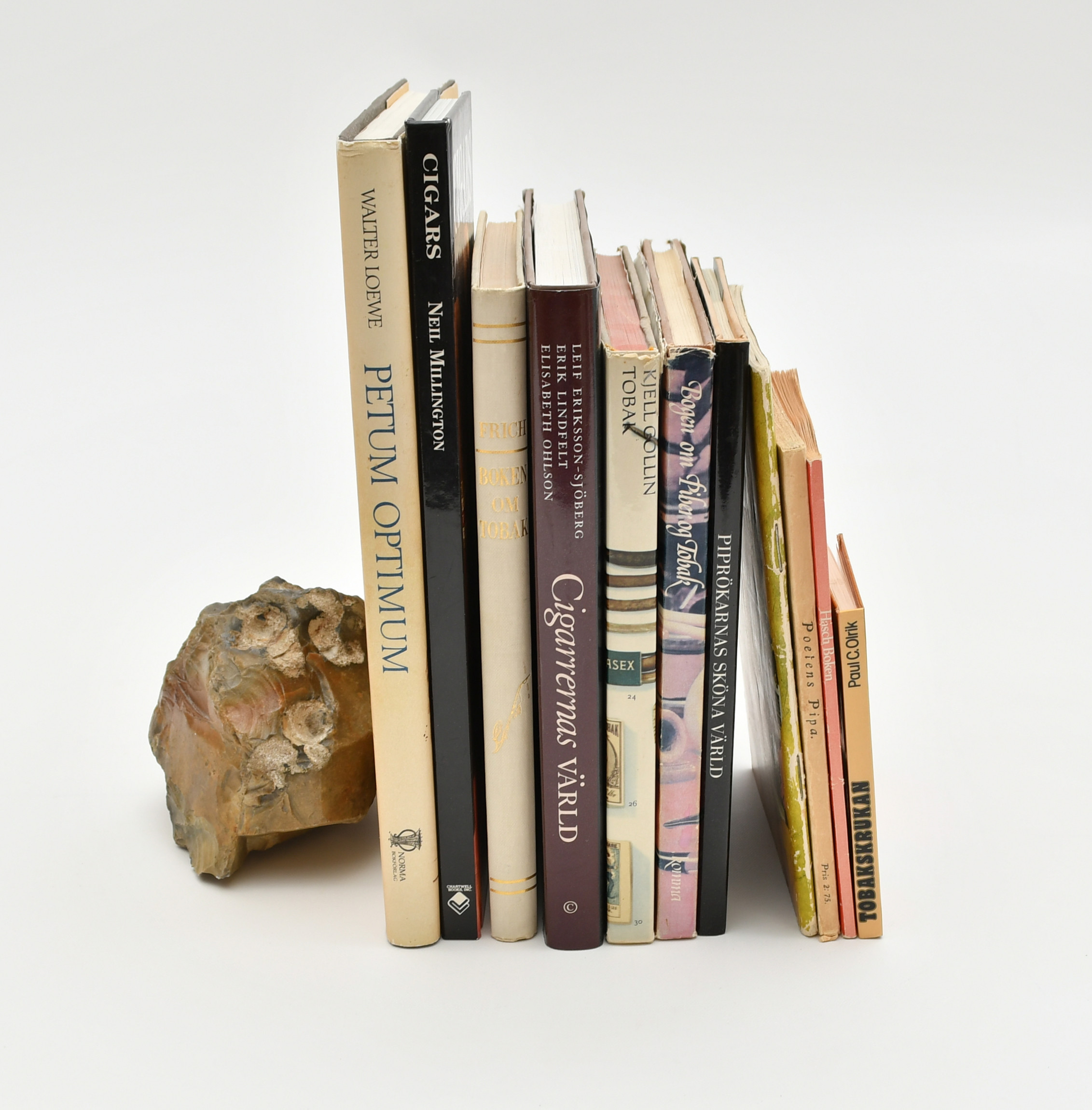 Böcker om tobak, piprökare. 11 volymer.