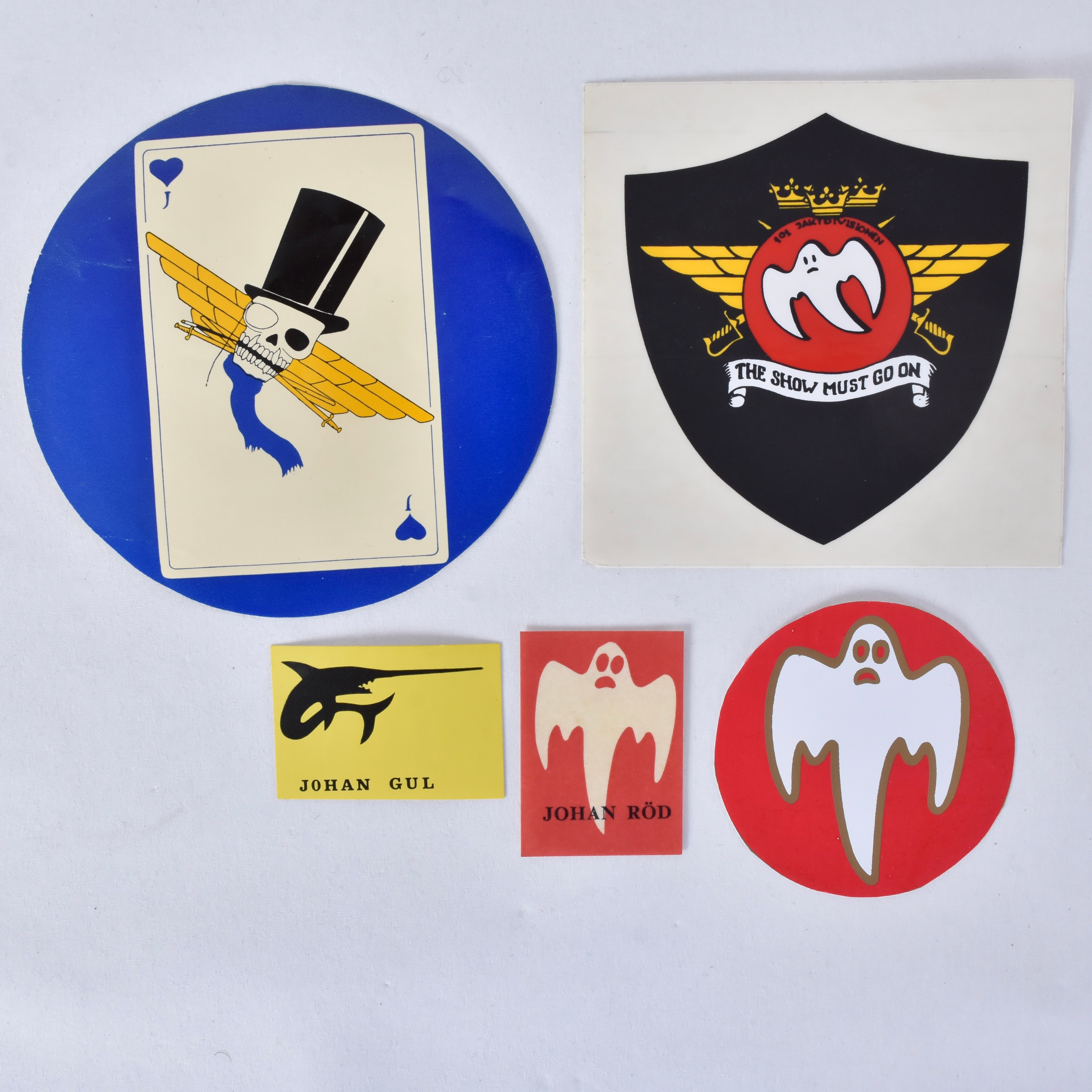 KLISTERMÄRKEN, F10, 5-st, Flygvapnet, Sverige.