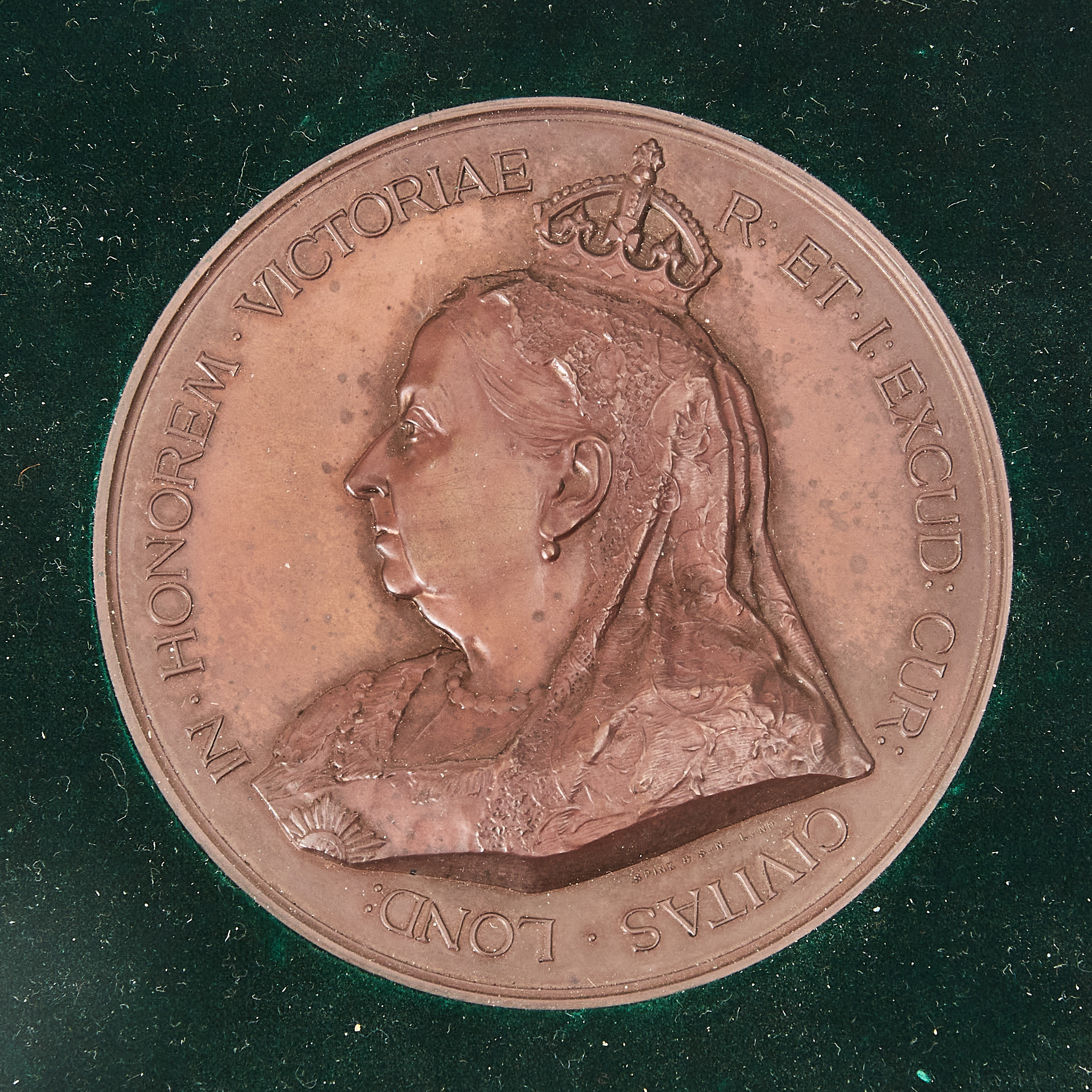 QUEEN VICTORIA (1819-1901) Jubileumsmedalj av Spink & Son Ltd., brons, London England 1897.