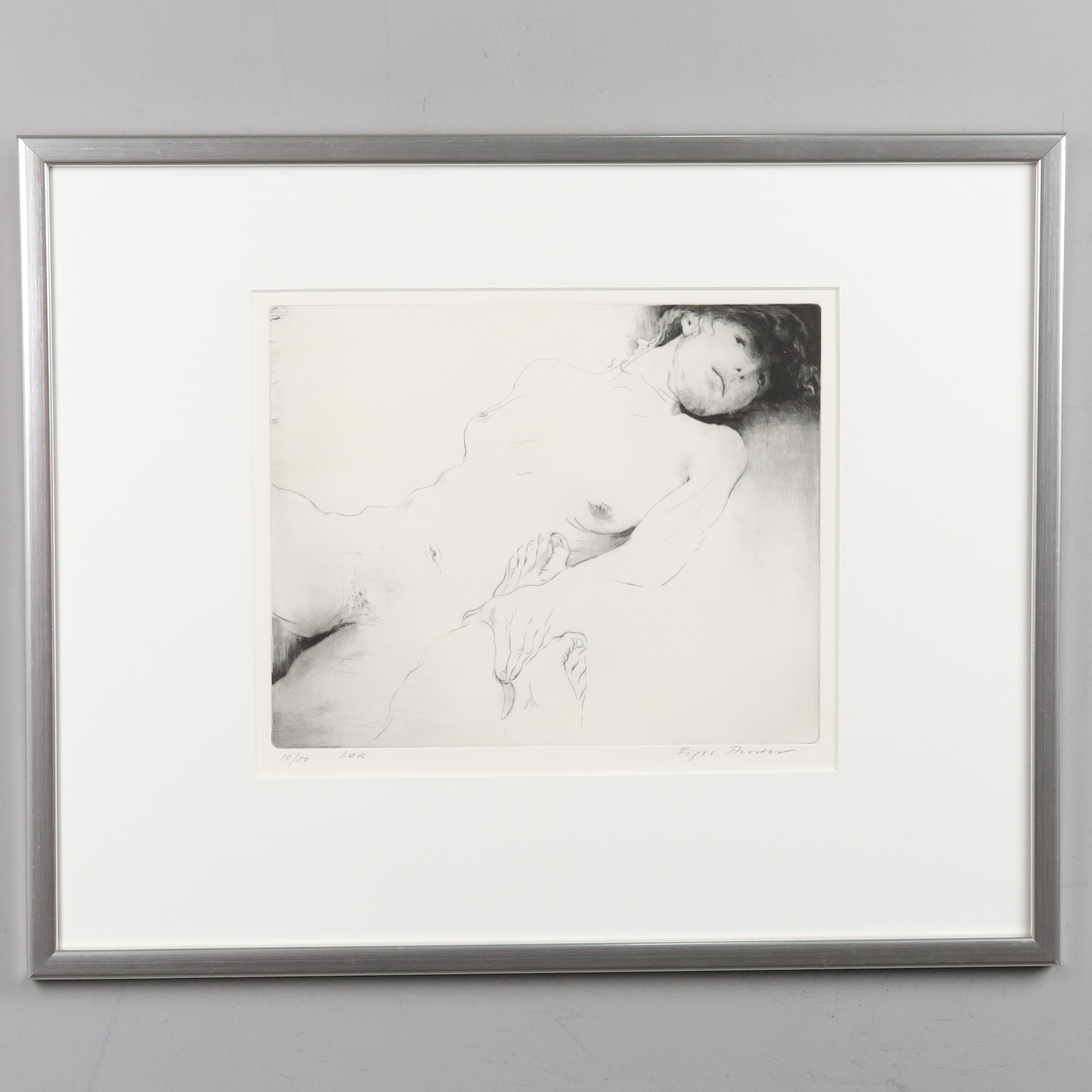 EIGIL THORELL. LITOGRAFI "Lek", 18/50.