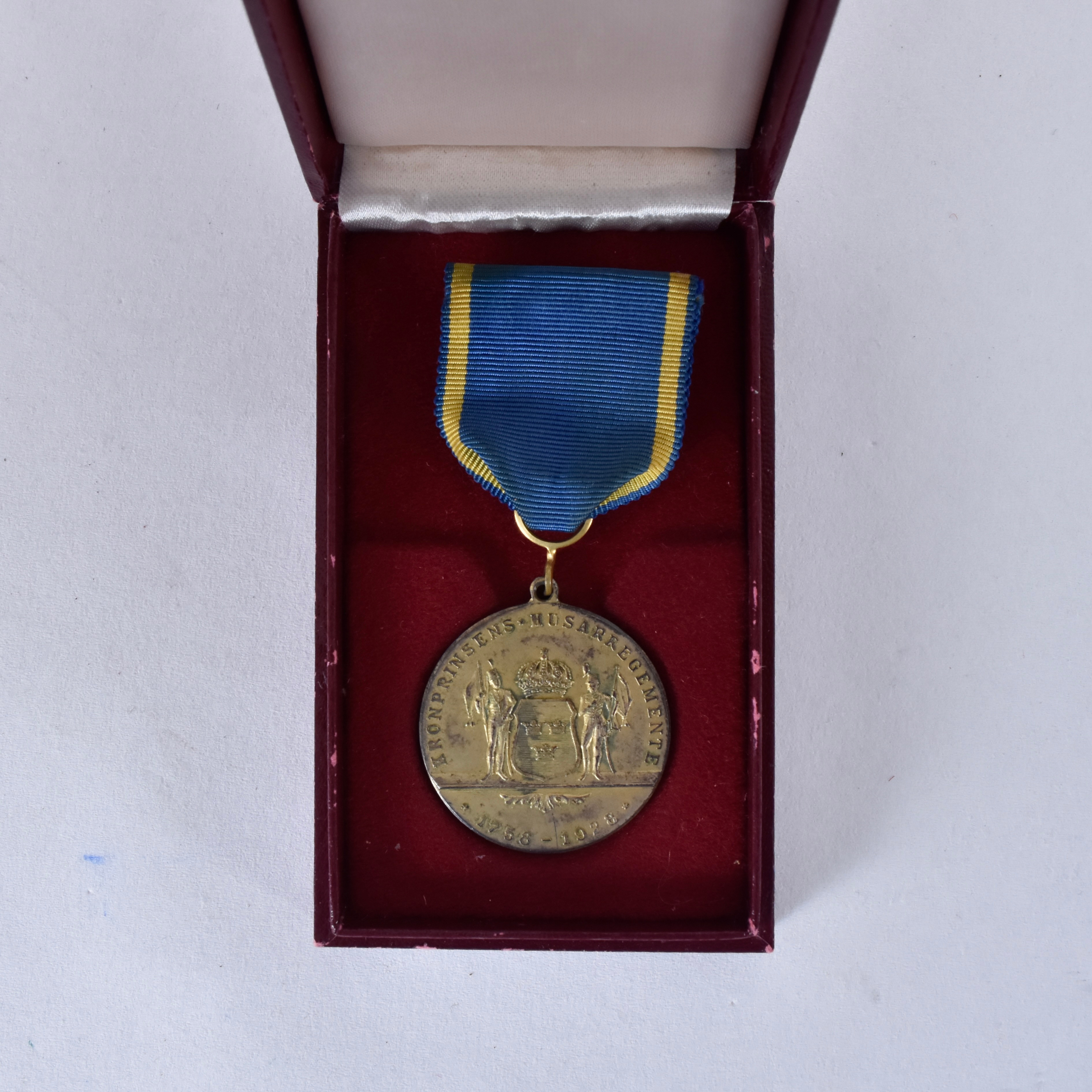 MEDALJ, kronprinsens, husarer, Silver, 1968.