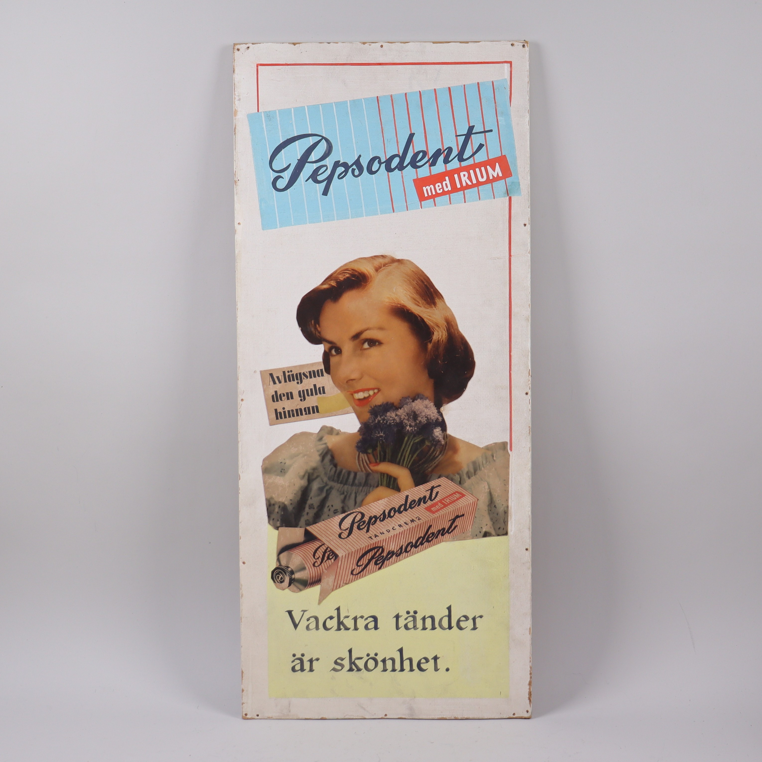 REKLAM, Pepsodent med Irium, tandkräm.