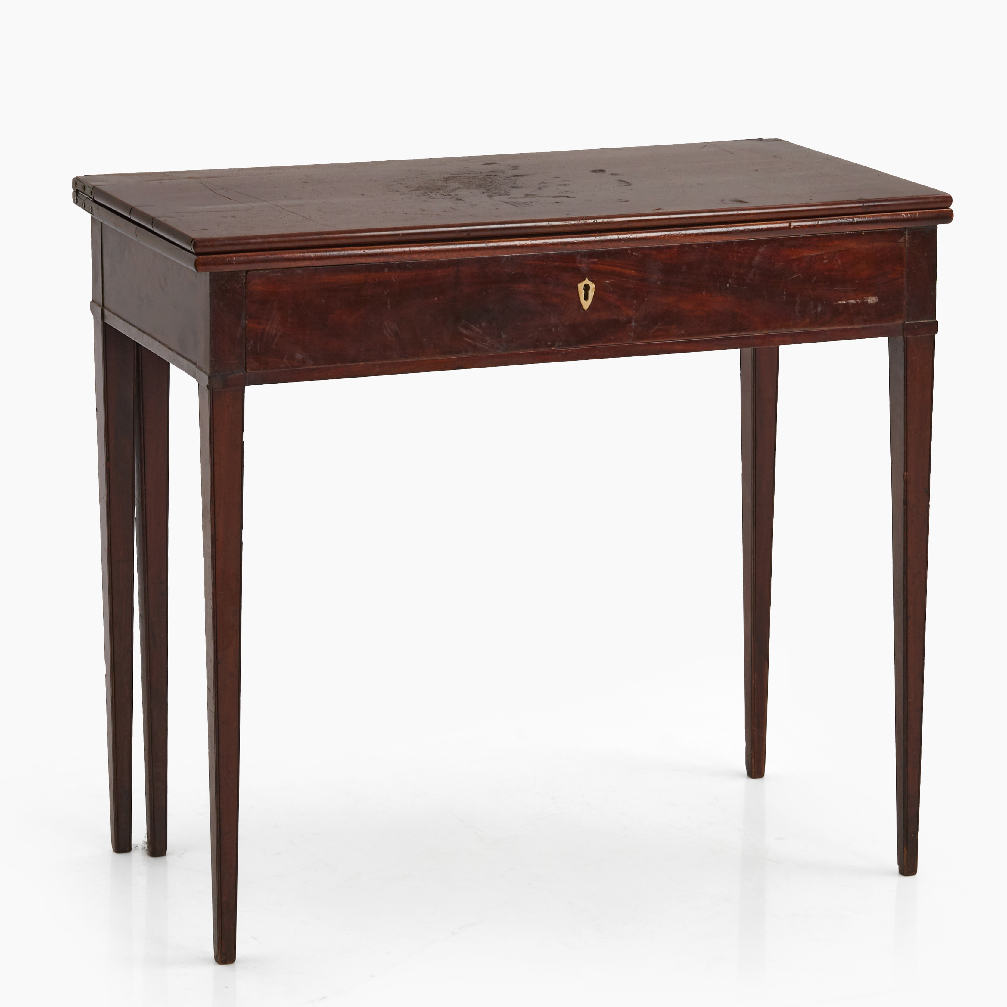 SPELBORD, mahognyfanér, sengustavianskt, 1800-talets början.