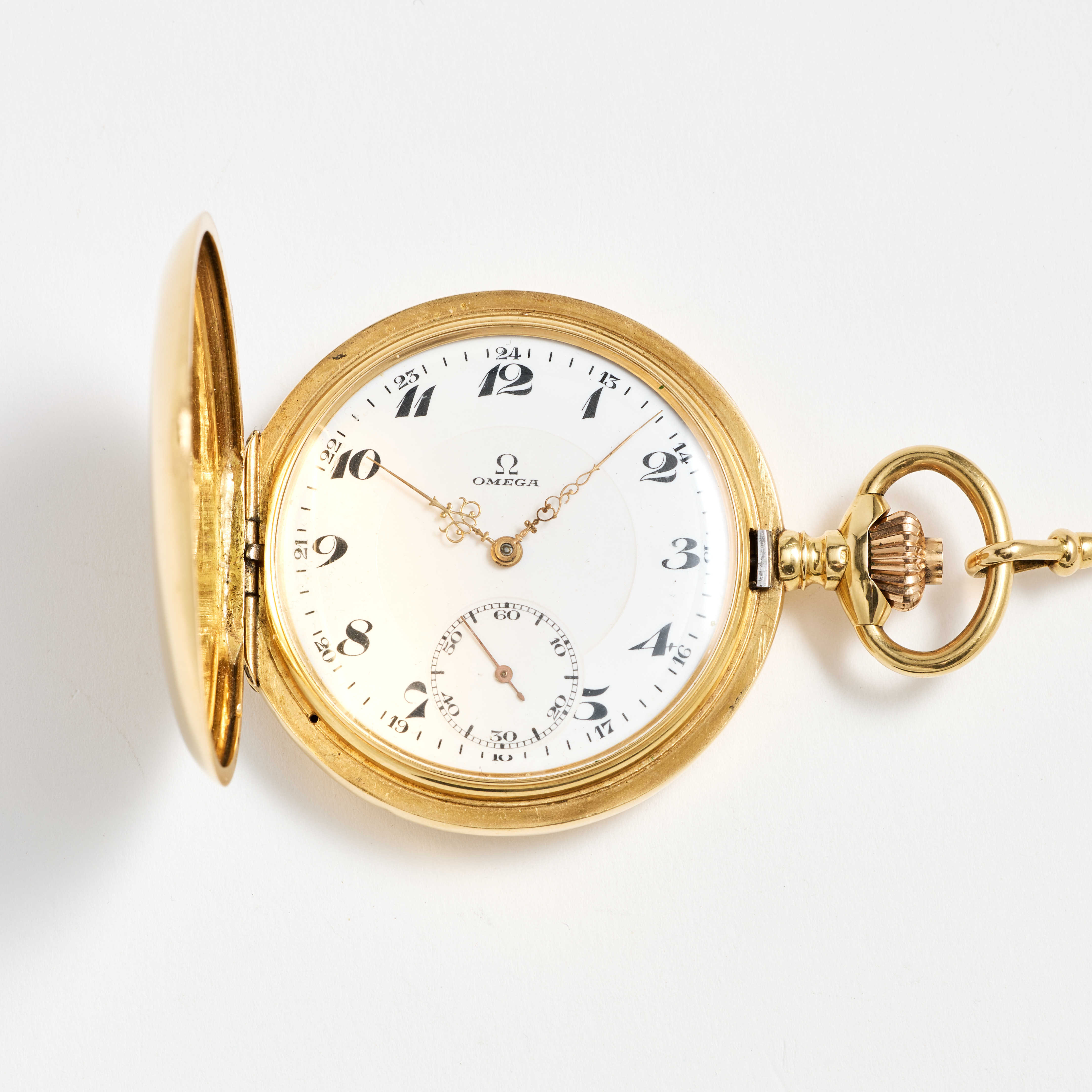 OMEGA, fickur, 51.5 mm, savonett, 18K guld, ca 1916.