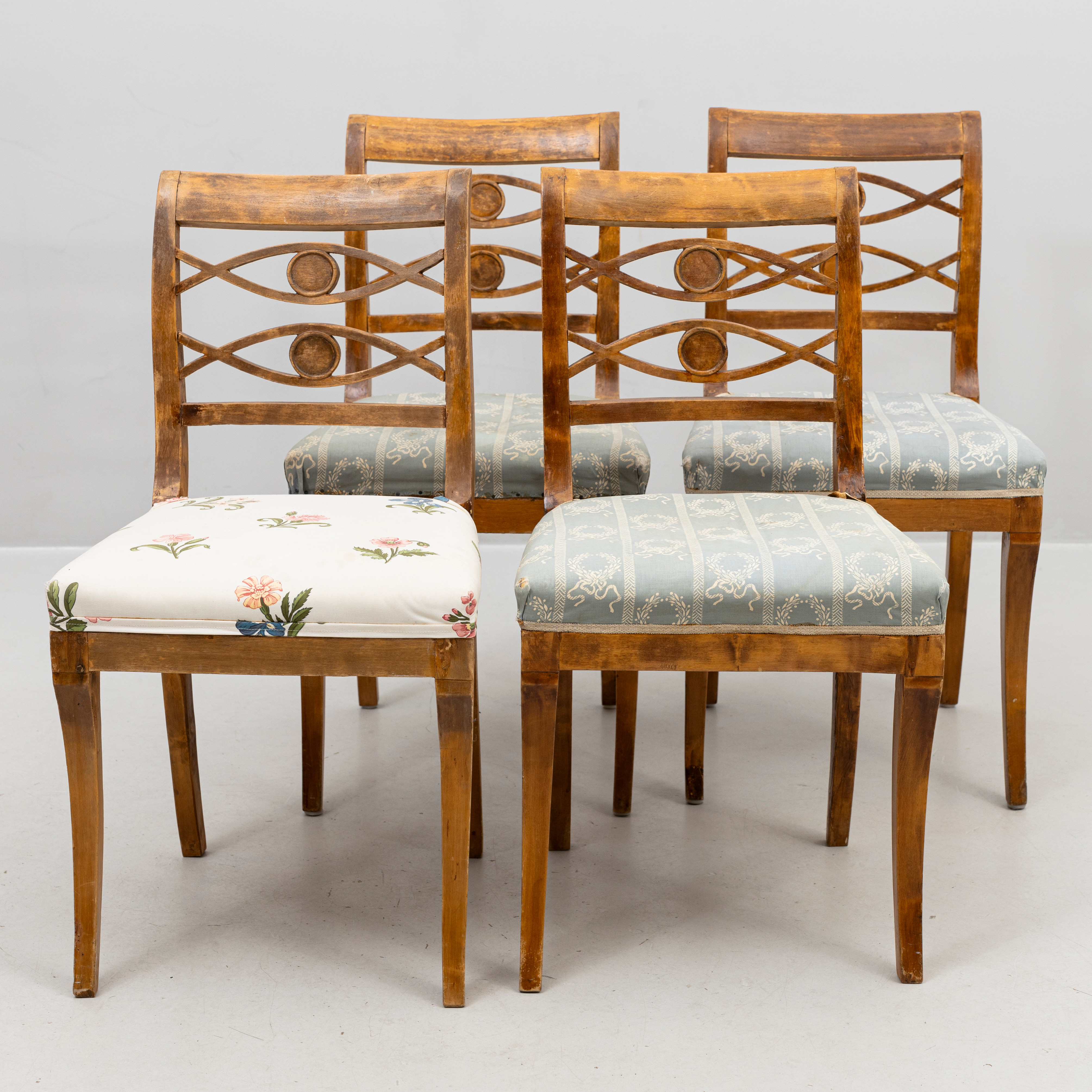 STOLAR, 4 st, senempire, 1800-talets andra hälft, Västsverige.