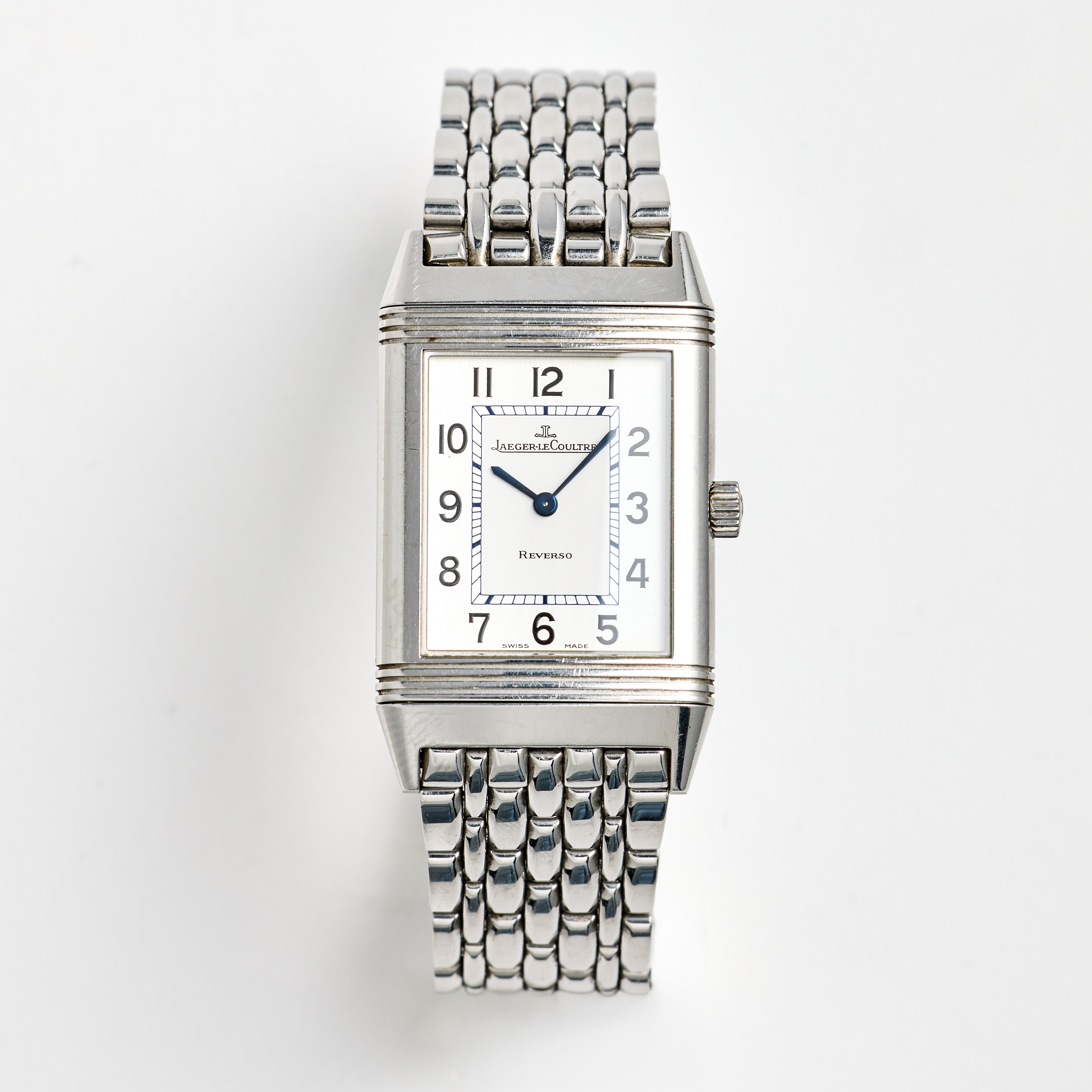 JAEGER-LE COULTRE, Reverso Classique, armbandsur, 23,5 x 33 (38,5) mm, stål, ca 2008.