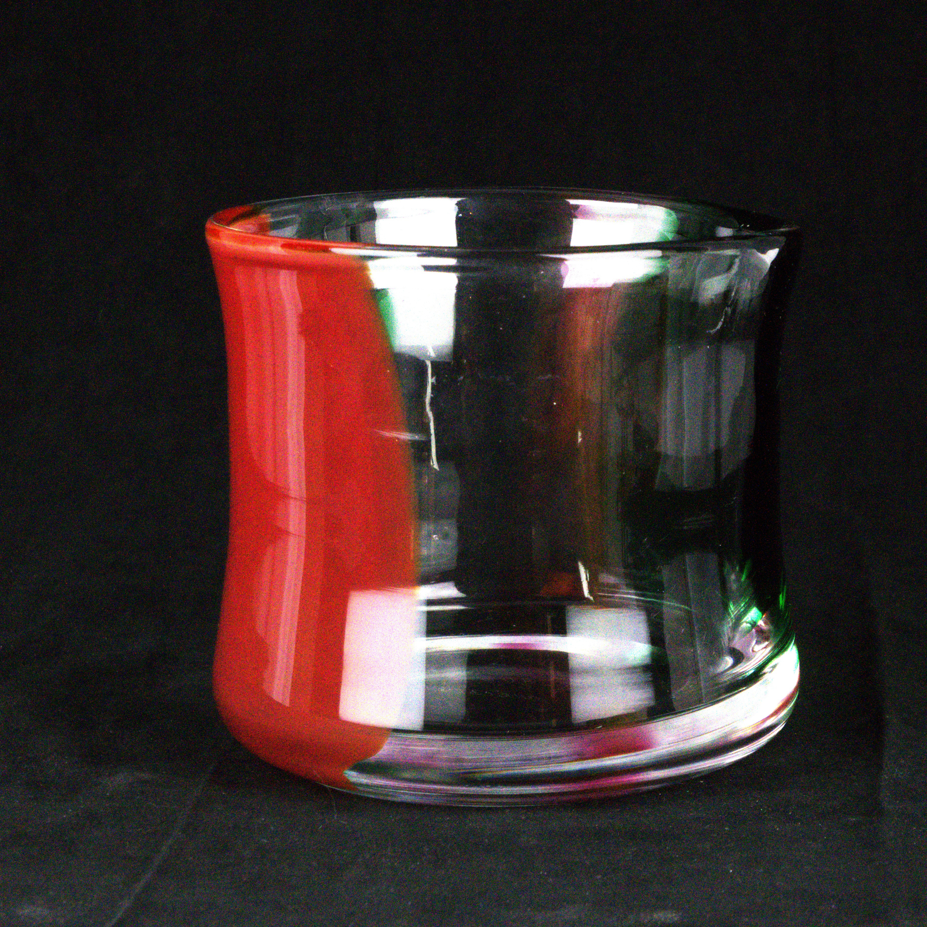 ERIK HÖGLUND. Vas, "Chribska", flerfärgat glas, signerad, -92.