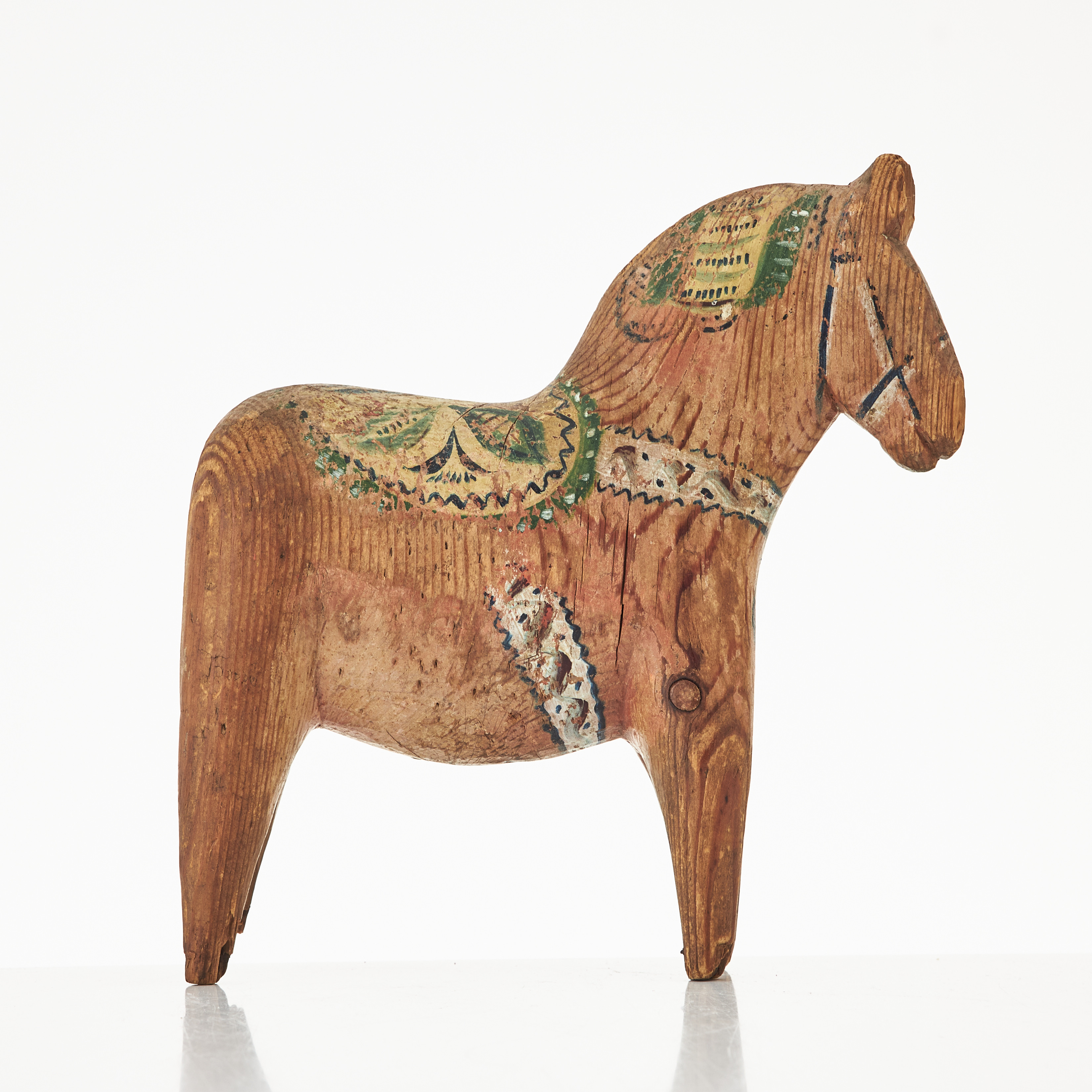 DALAHÄST, polykrom handmålad dekor, 1900-talets första hälft.