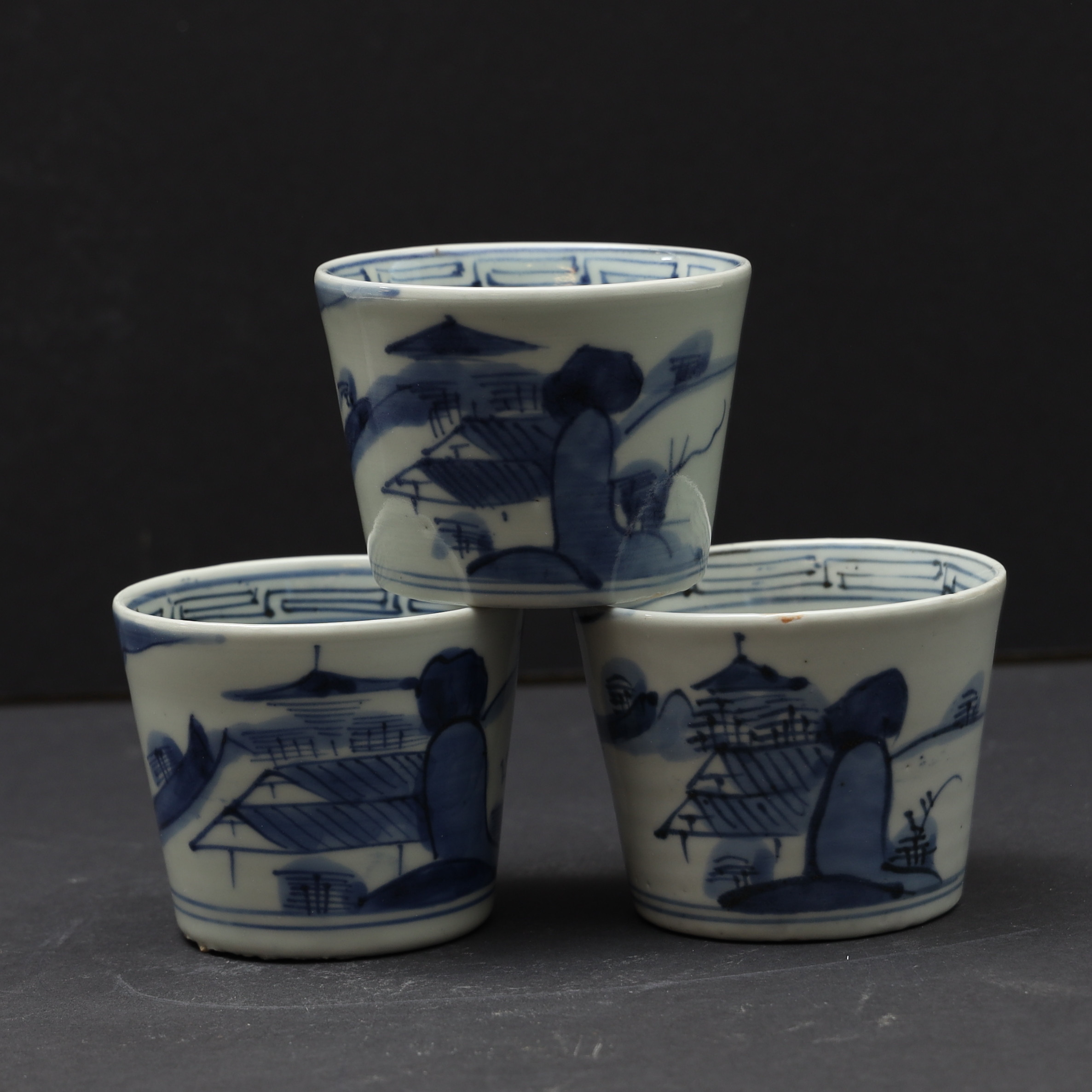 KOPPAR 3ST, KINA, Troligen 1800/1900-tal.