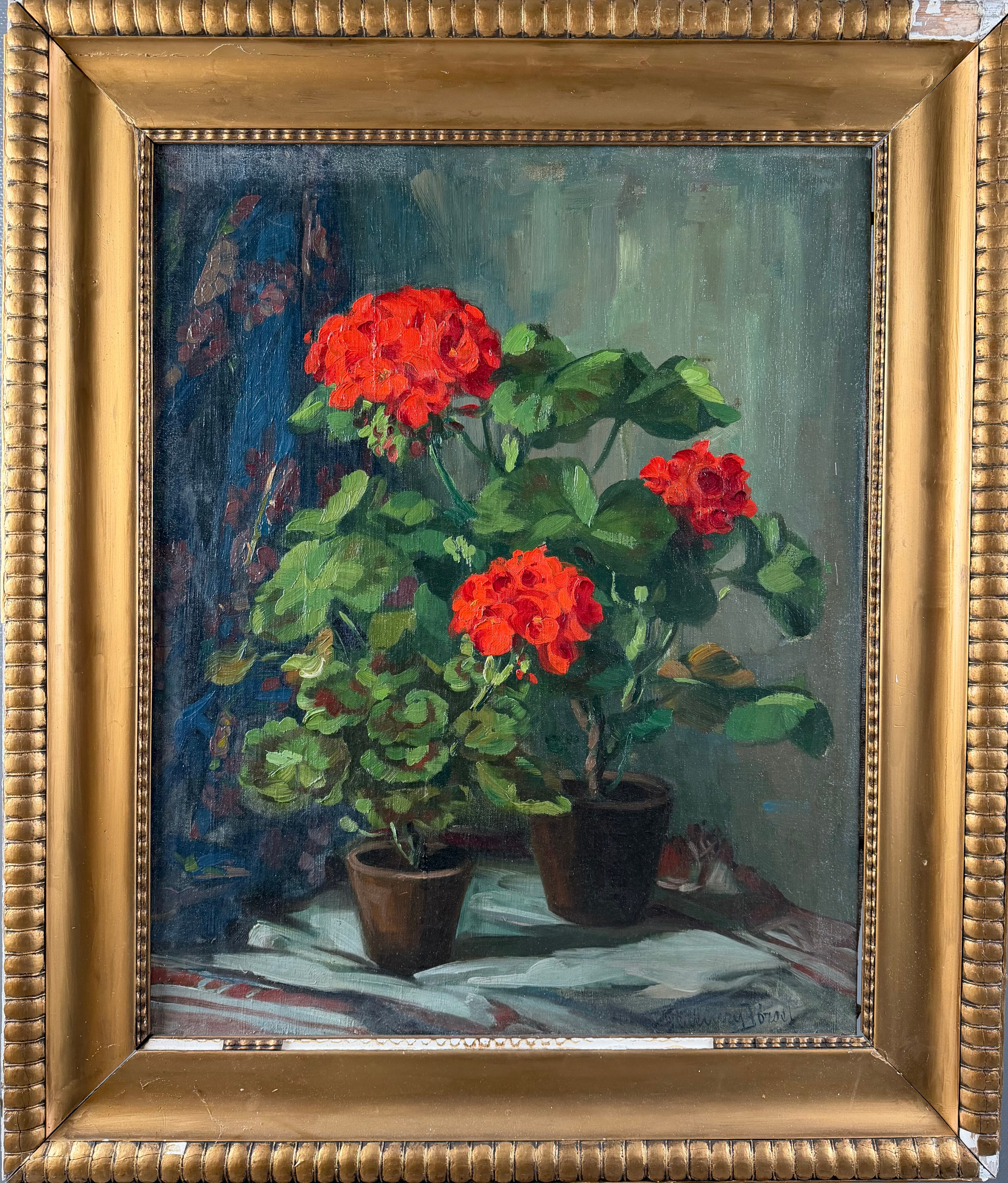 JÓZSEF FERENCZY (Ungern, 1866-1925). Blomsterstilleben, olja på duk, signerad Ferenczy József.