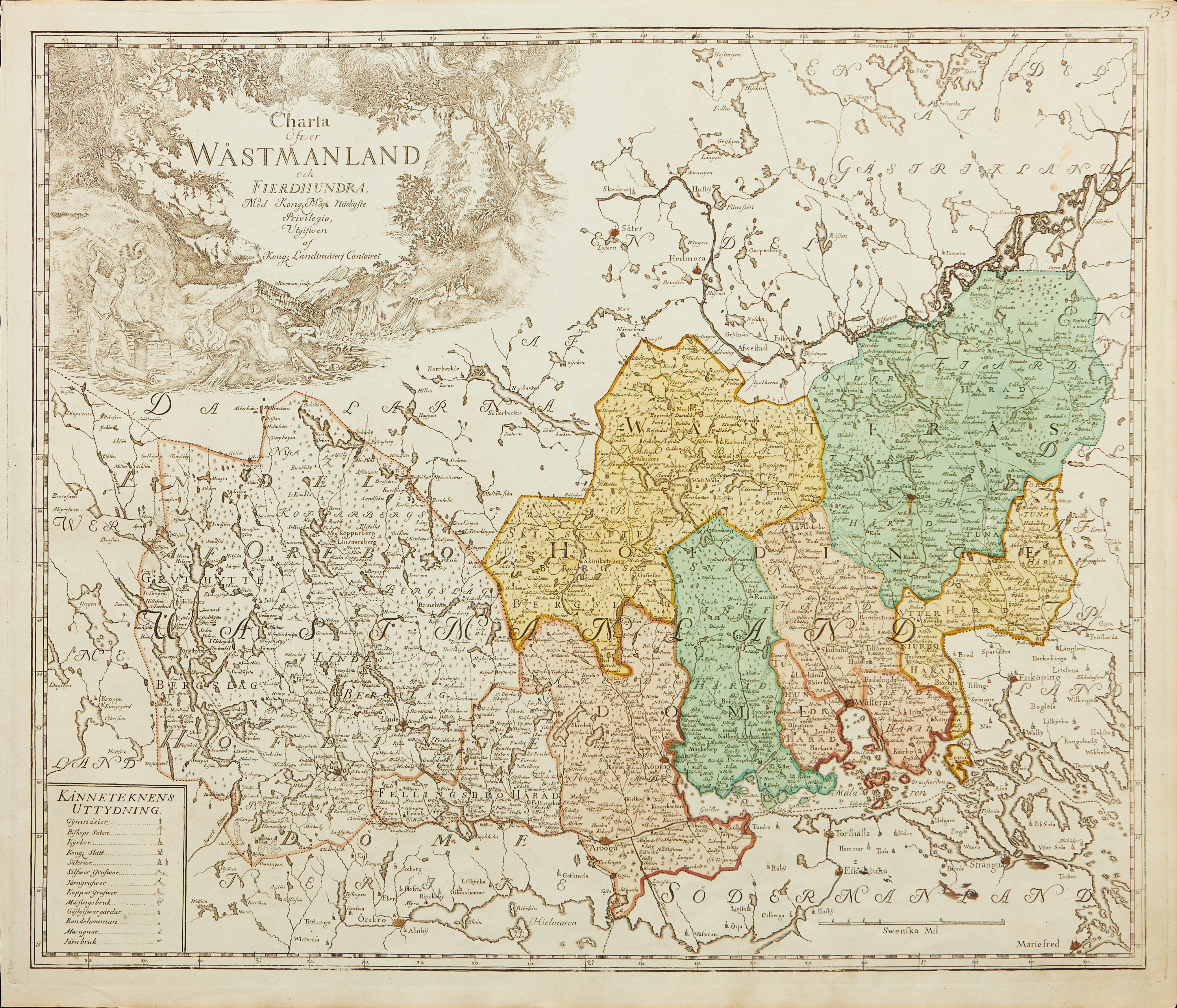 CHARTA ÖFWER WÄSTMANLAND, CA 1750-tal.