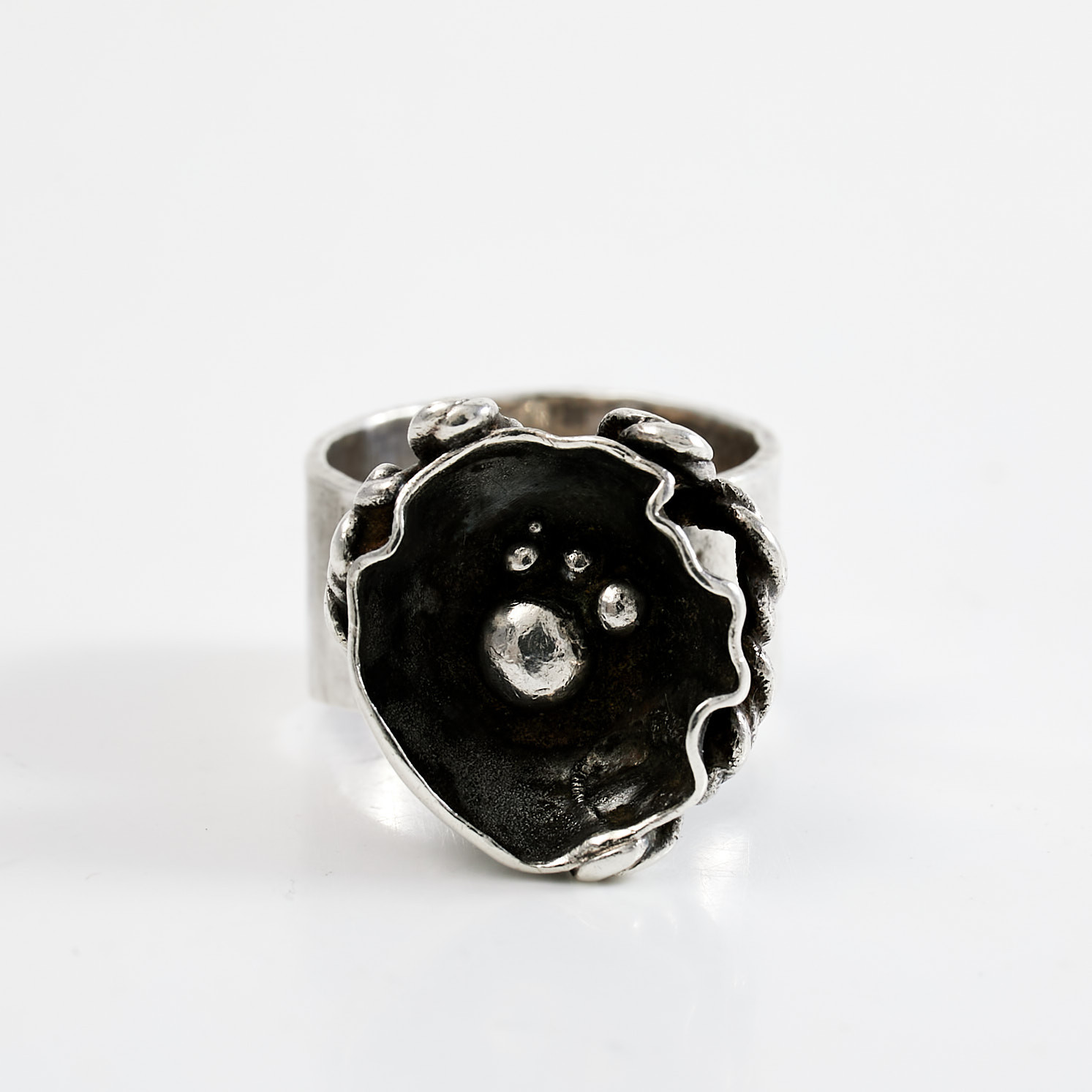 BERND JANUSCH. Ring, sterlingsilver, 1970.