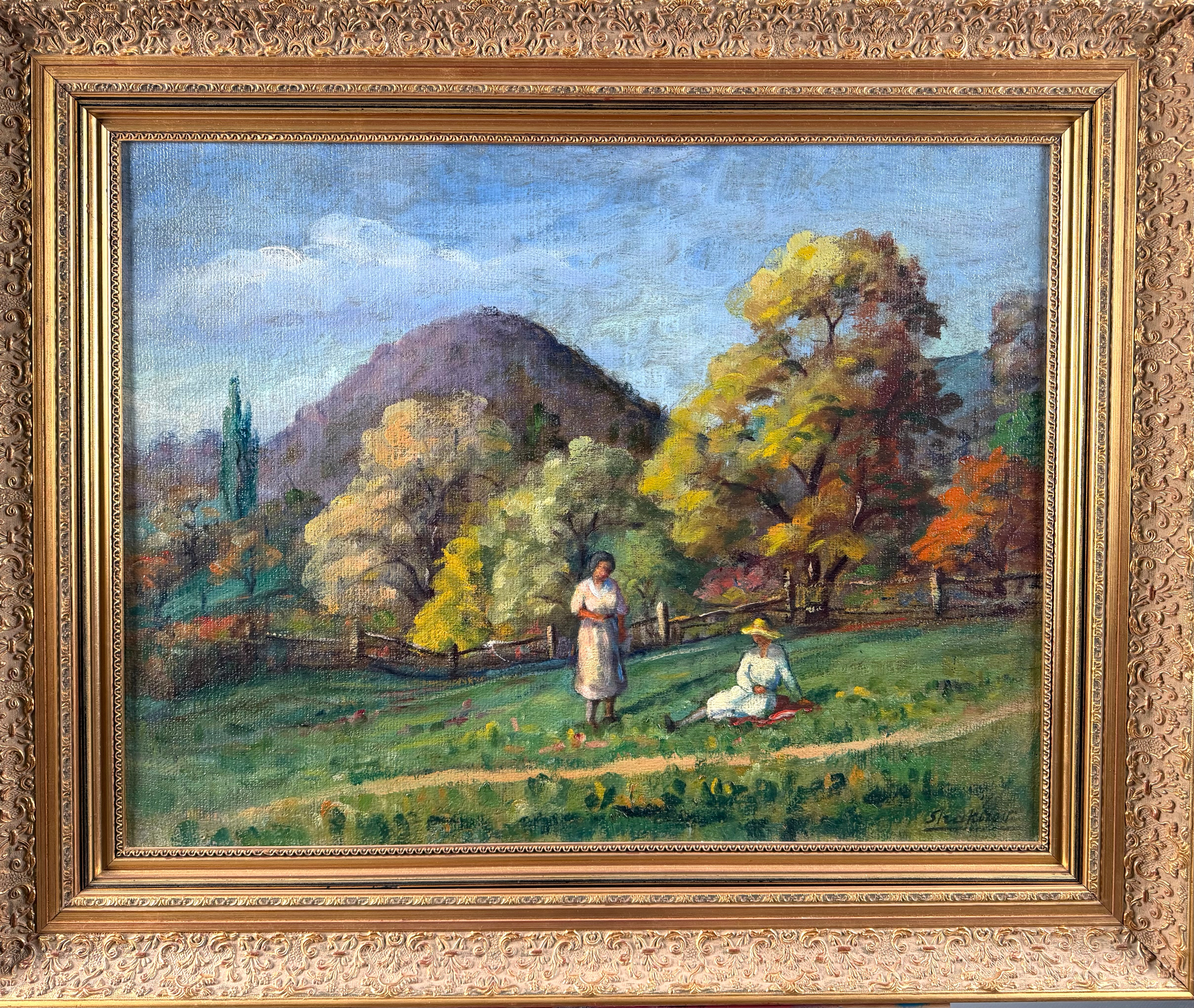 SEBESTYÉN SHAKIROV (Ryssland/Ungern, 1893-1966), Landskapsvy från Baia Mare, olja på duk, signerad Shakirov.