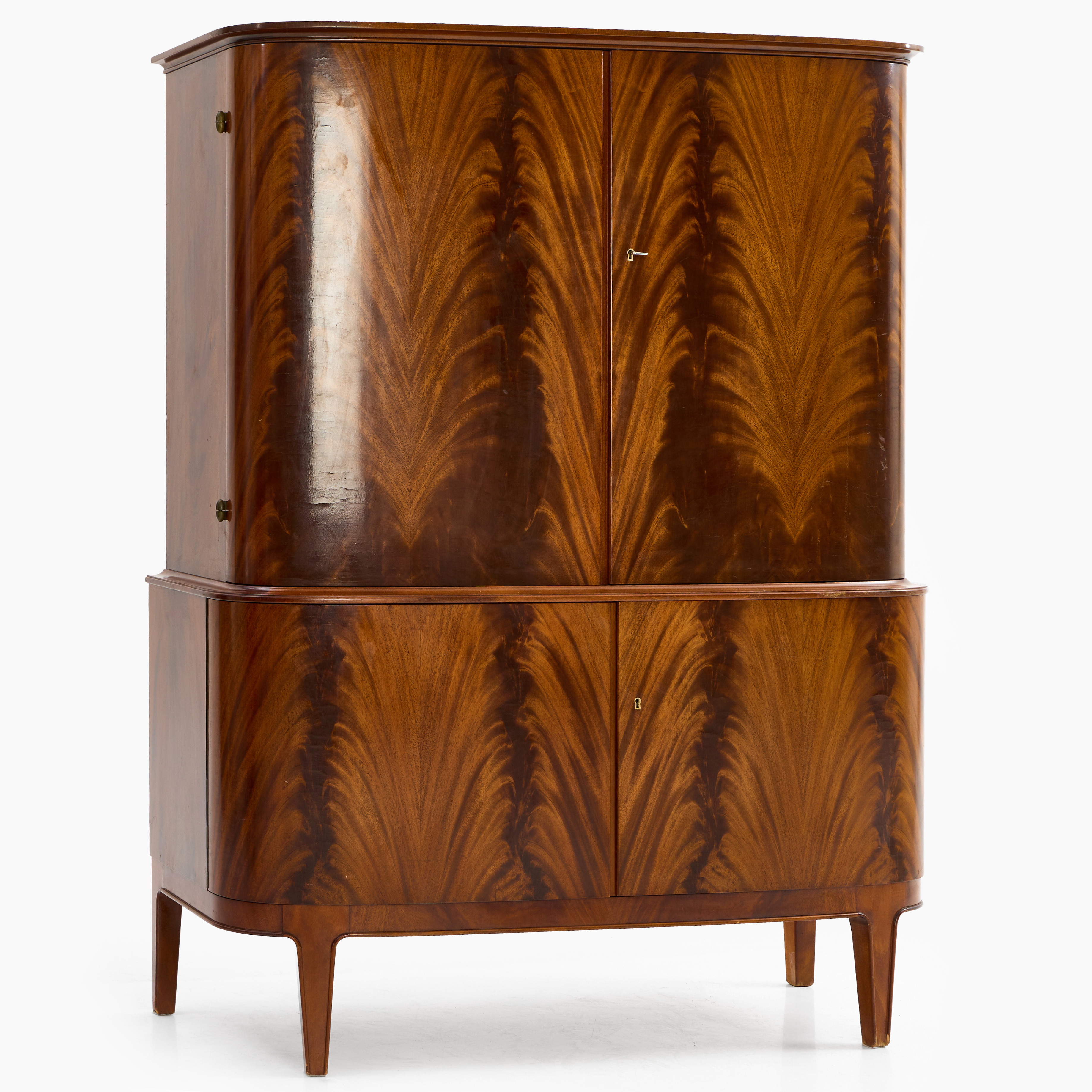 SKÅP, mahognyfanér, 1940-tal. Swedish Modern.