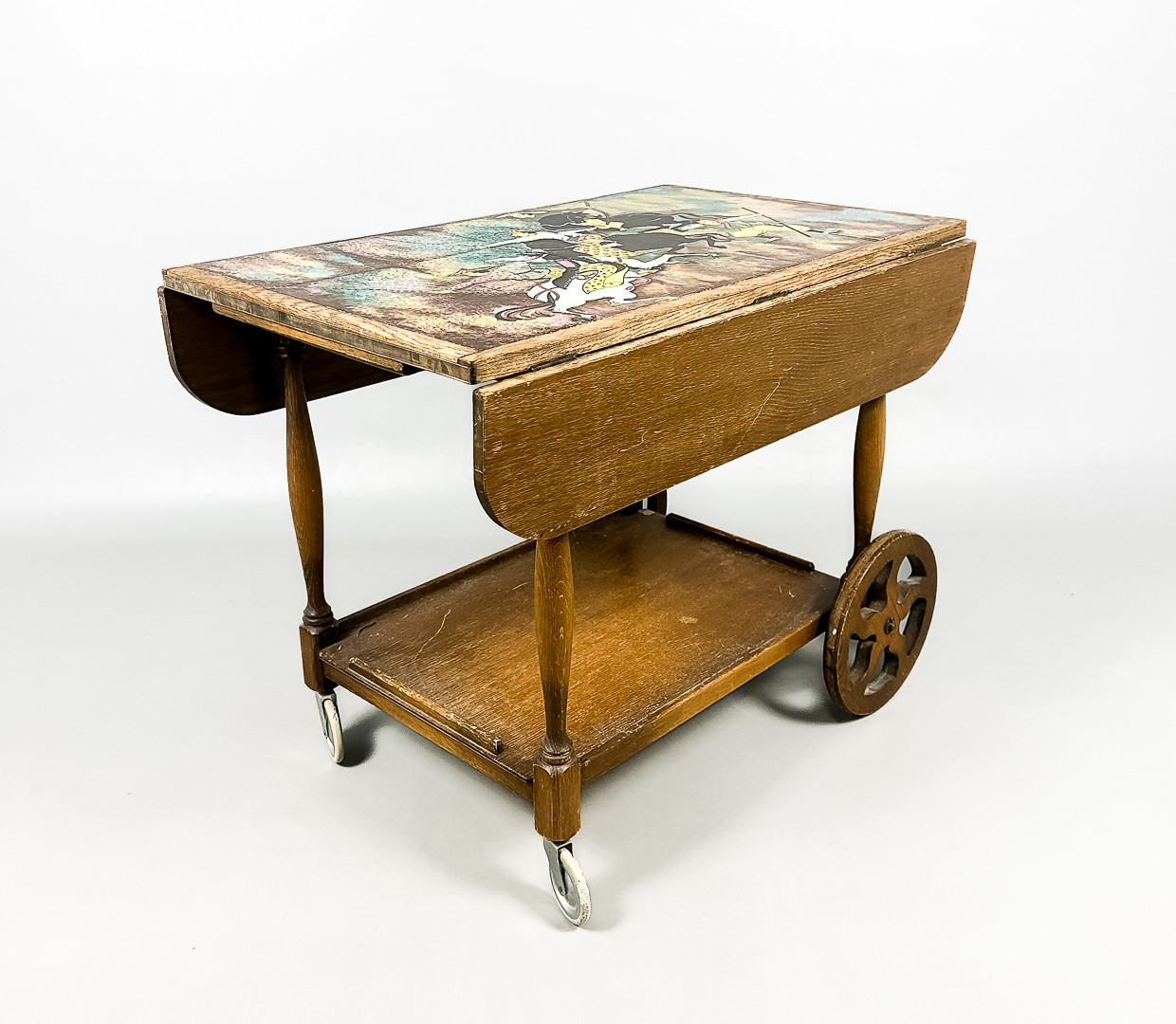 SERVERINGSVAGN, Kakelplattor, Ek, 1900-talets andra hälft.