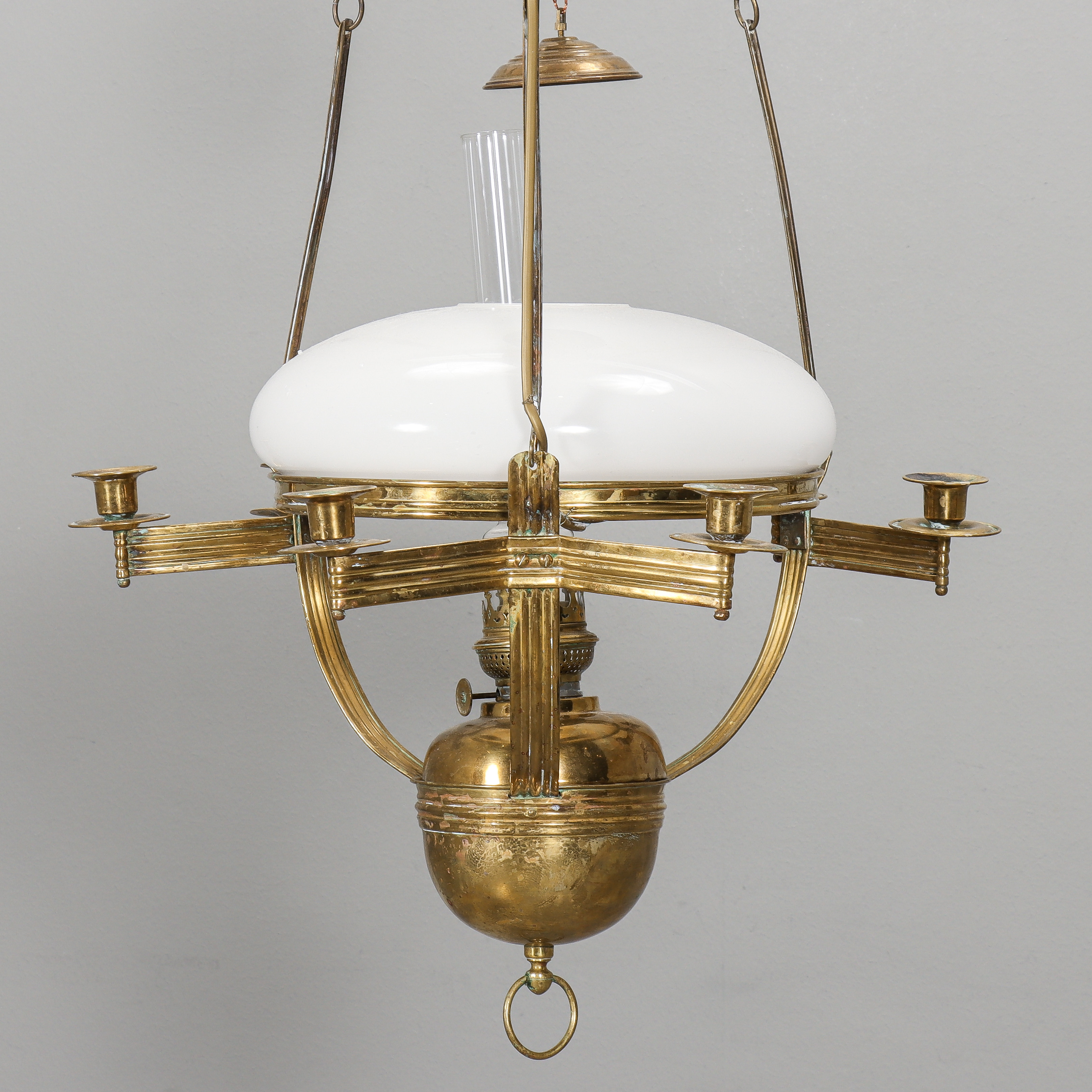 TAKLAMPA Jugend, mässing, 76 ljushållare.