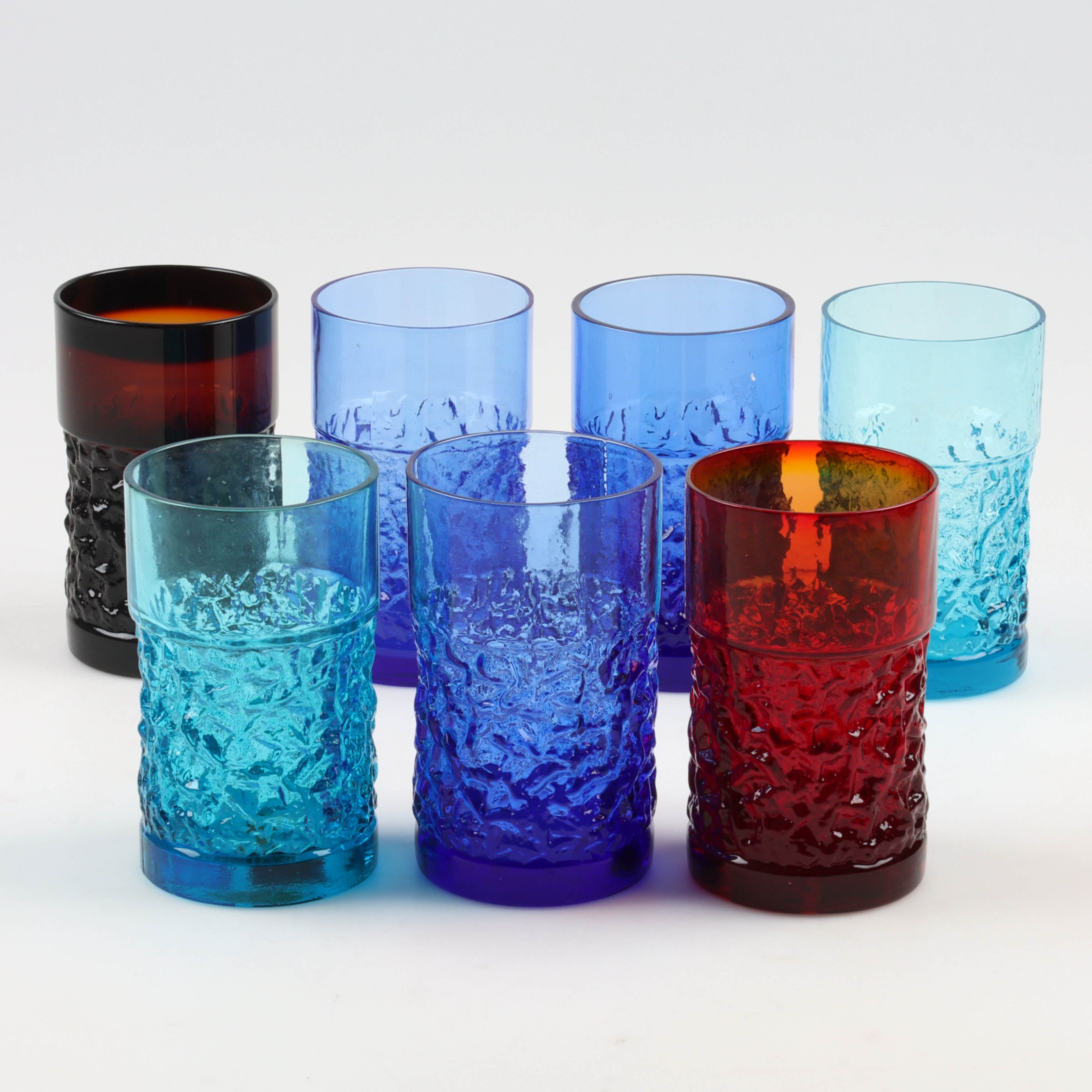 DRICKSGLAS, 7 st, glas, Reijmyre, 1900-tal.