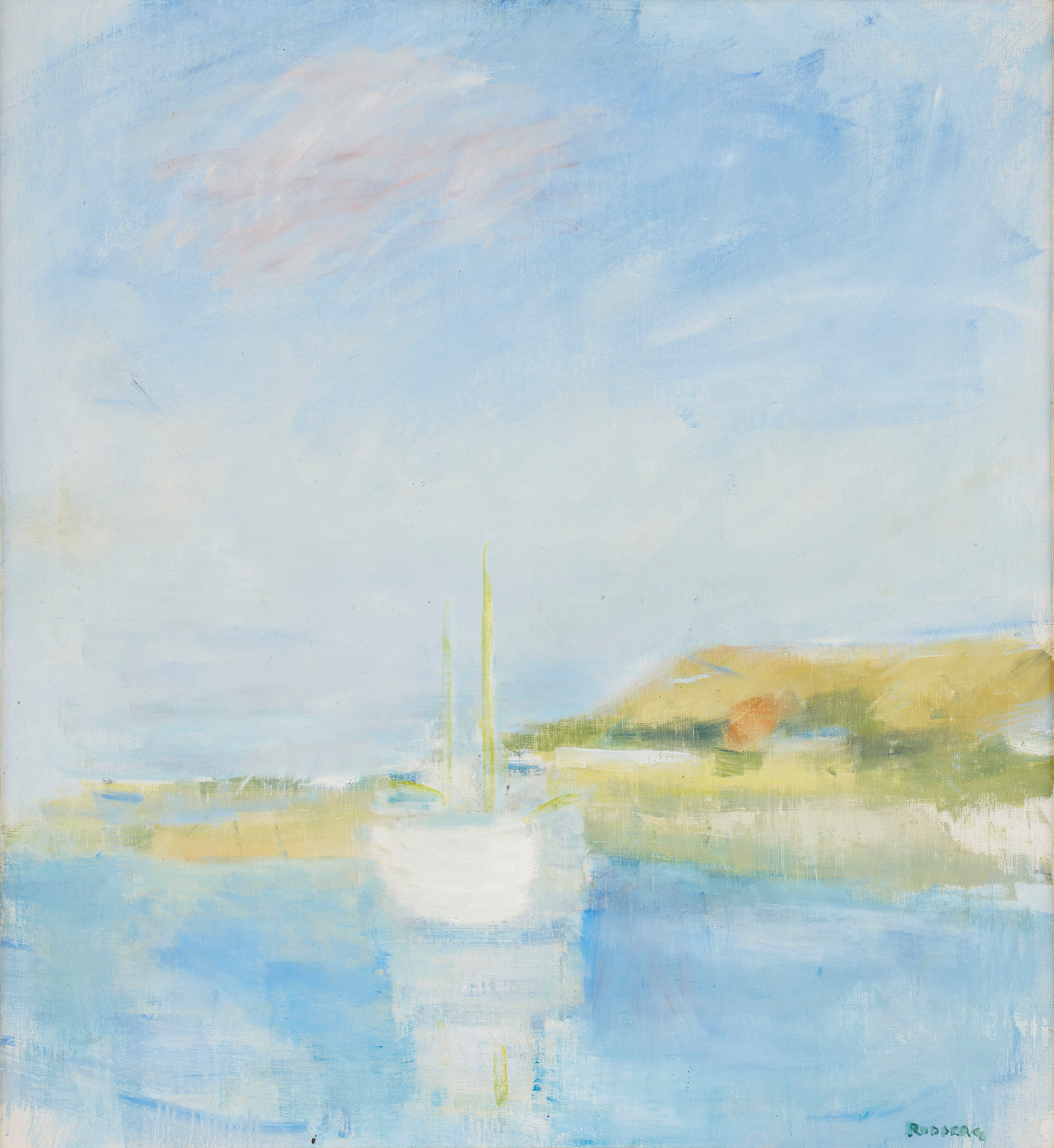 GUSTAV RUDBERG. Segelbåt.