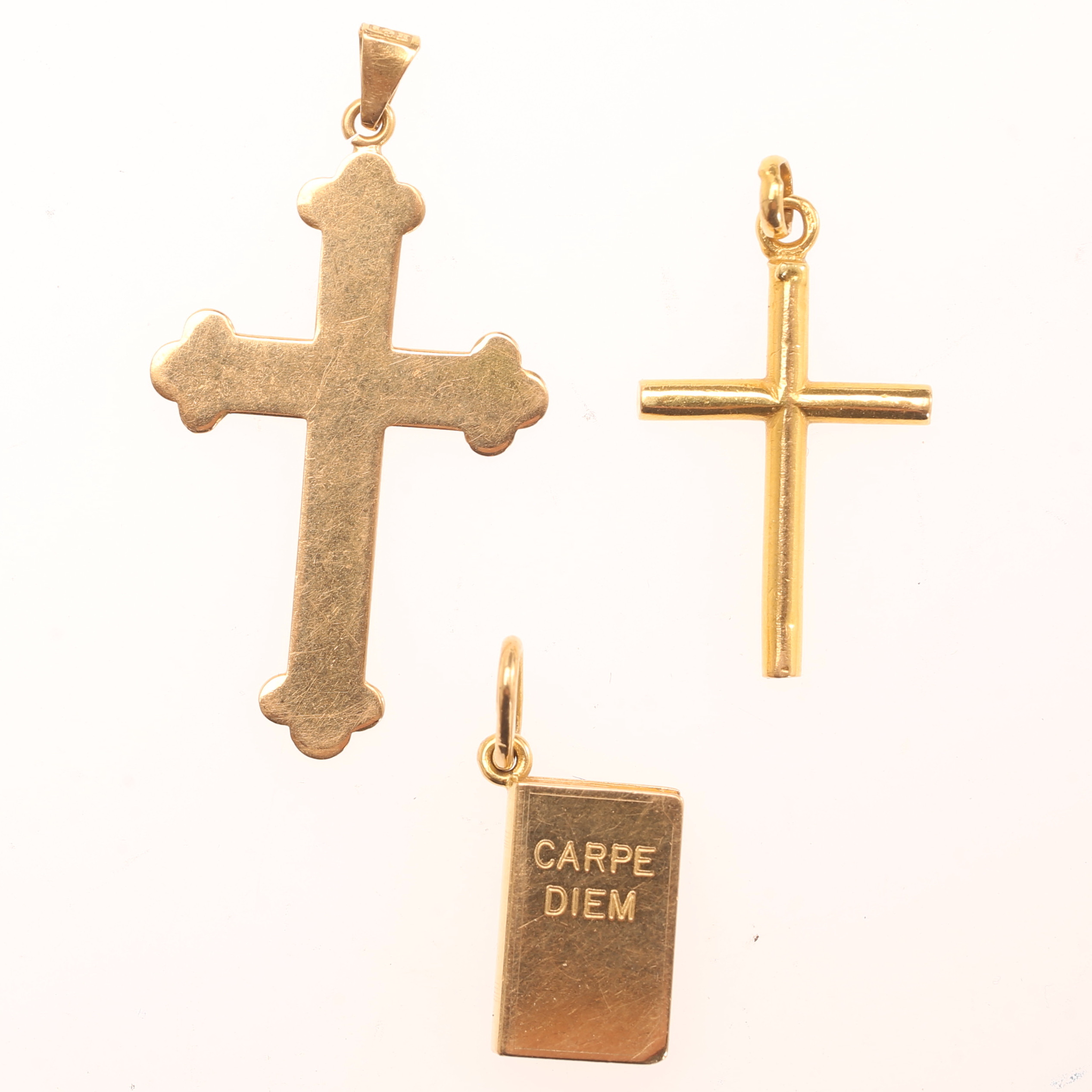 HÄNGEN, 3 stycken, 18k guld.