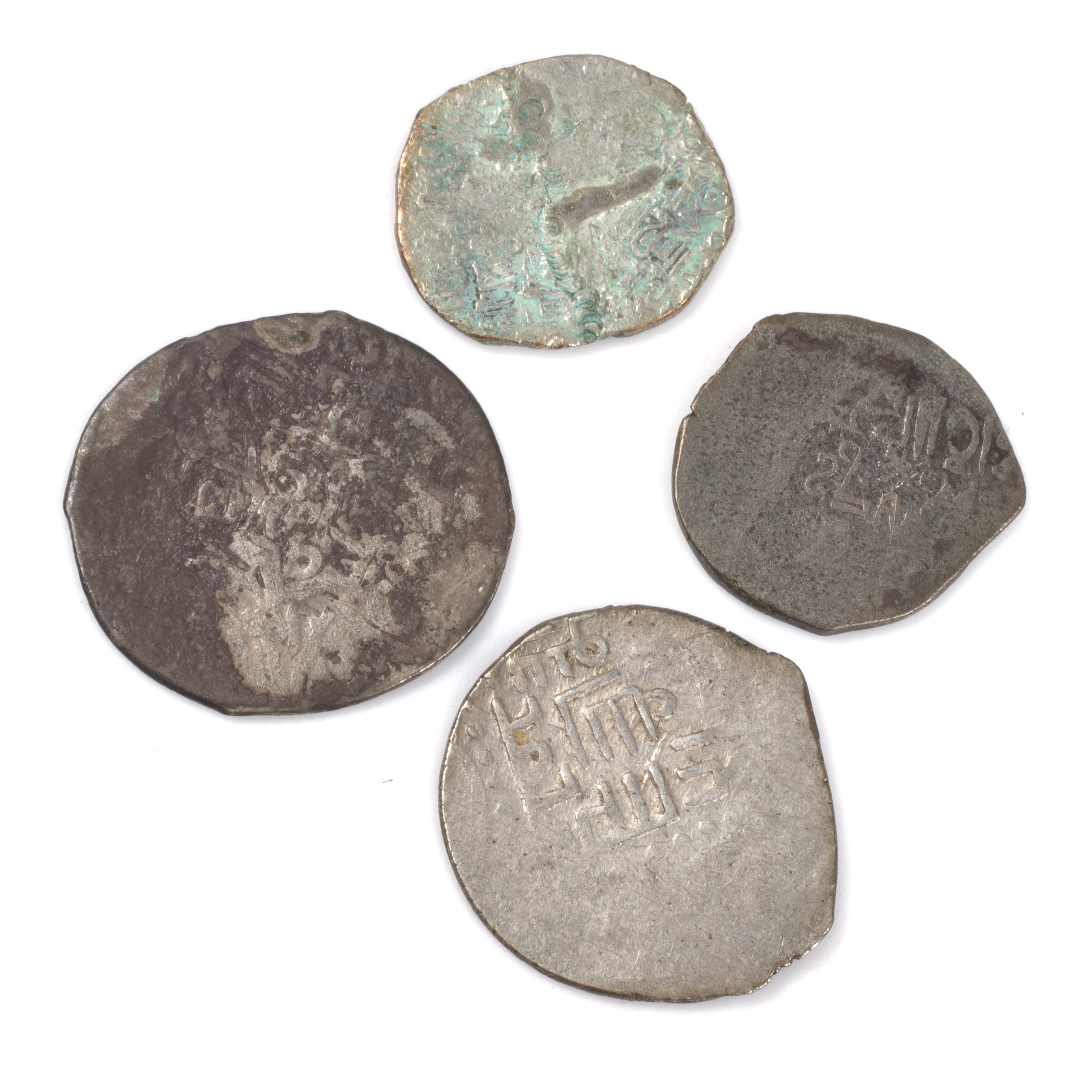 MYNT, 4 st, silver, bl.a. Akçe, Osmanska riket.