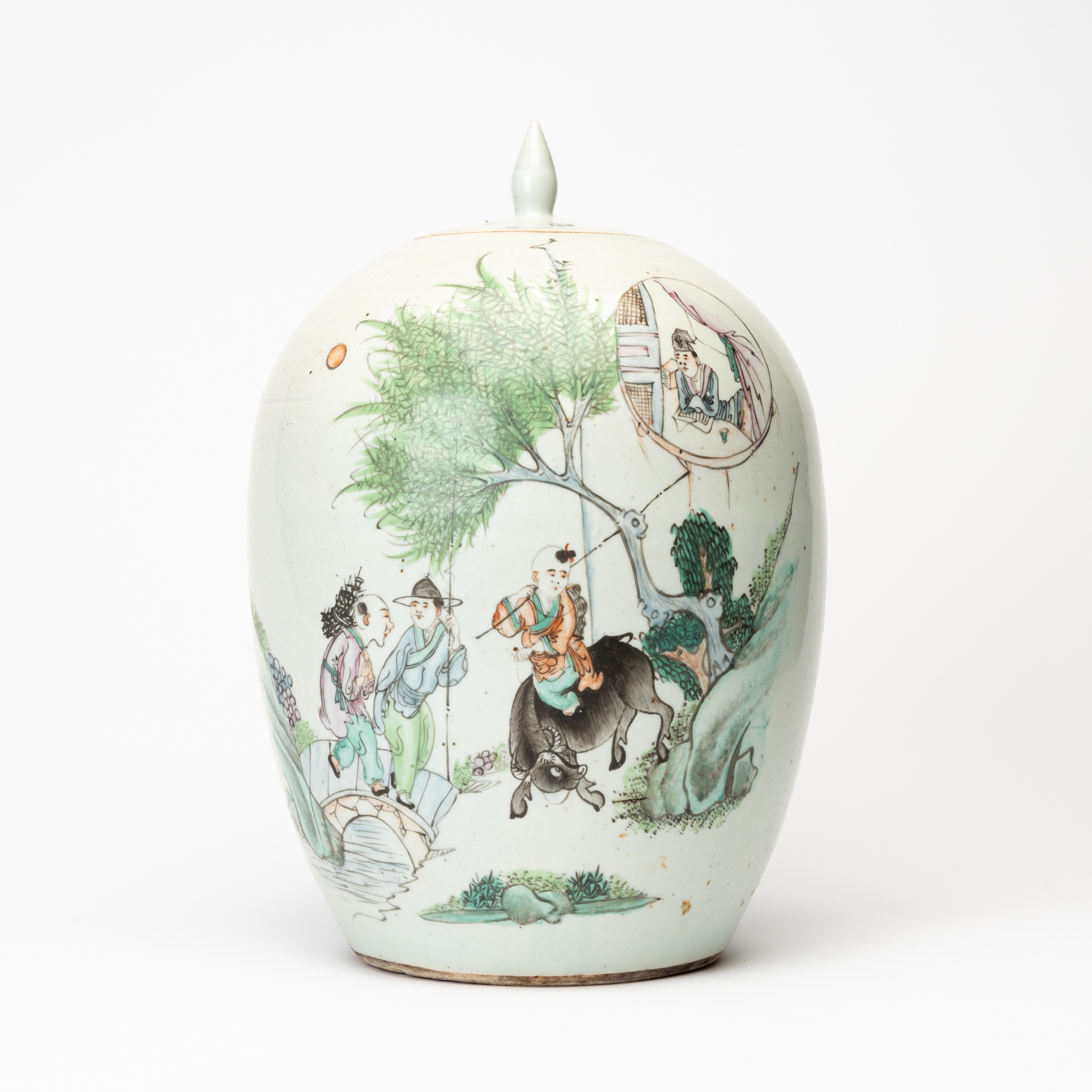 LOCKURNA, porslin, Kina, Republik (1912-1949).