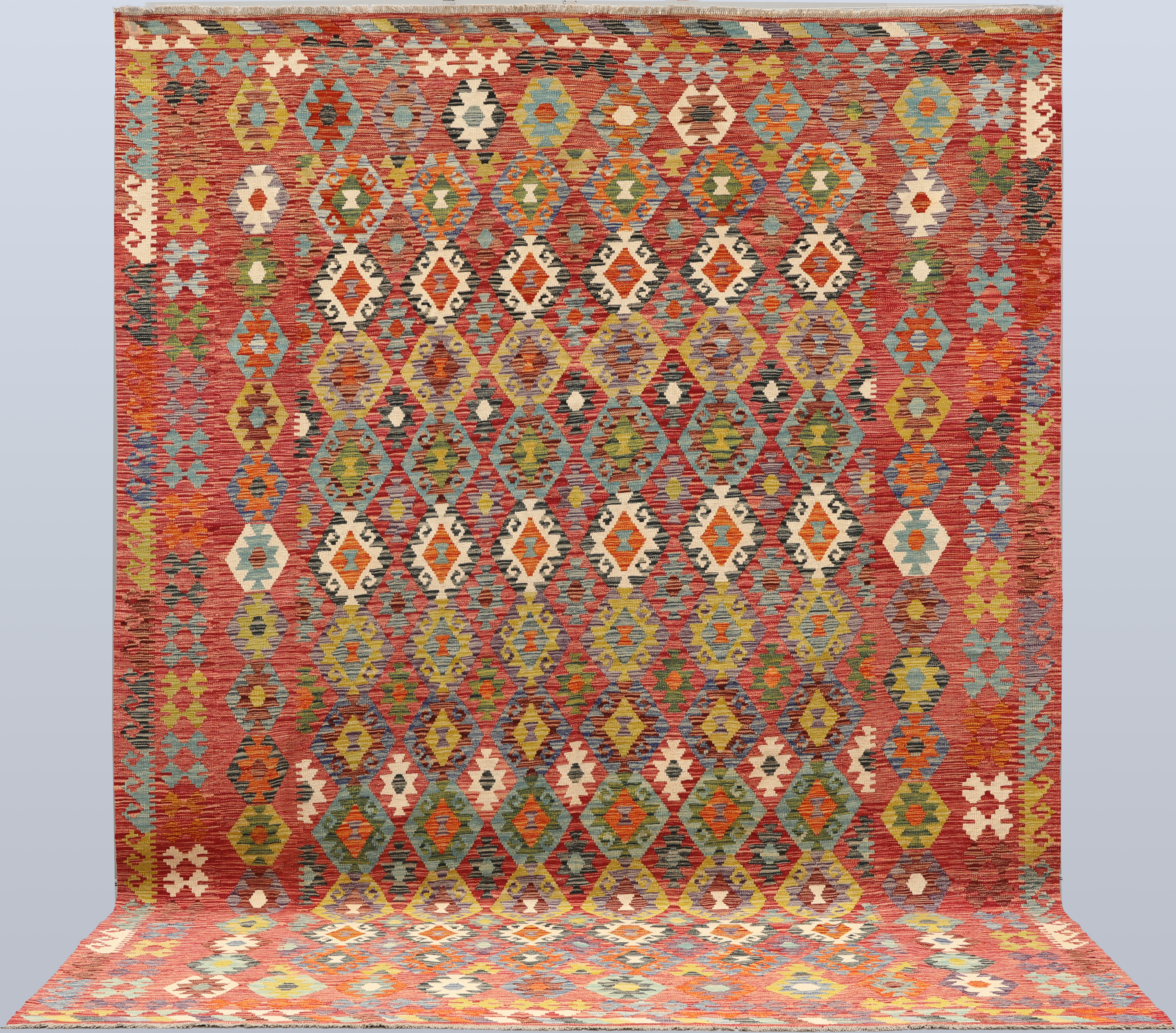 OREINTMATTA. Kelim klassisk design, 349 x 262 cm.