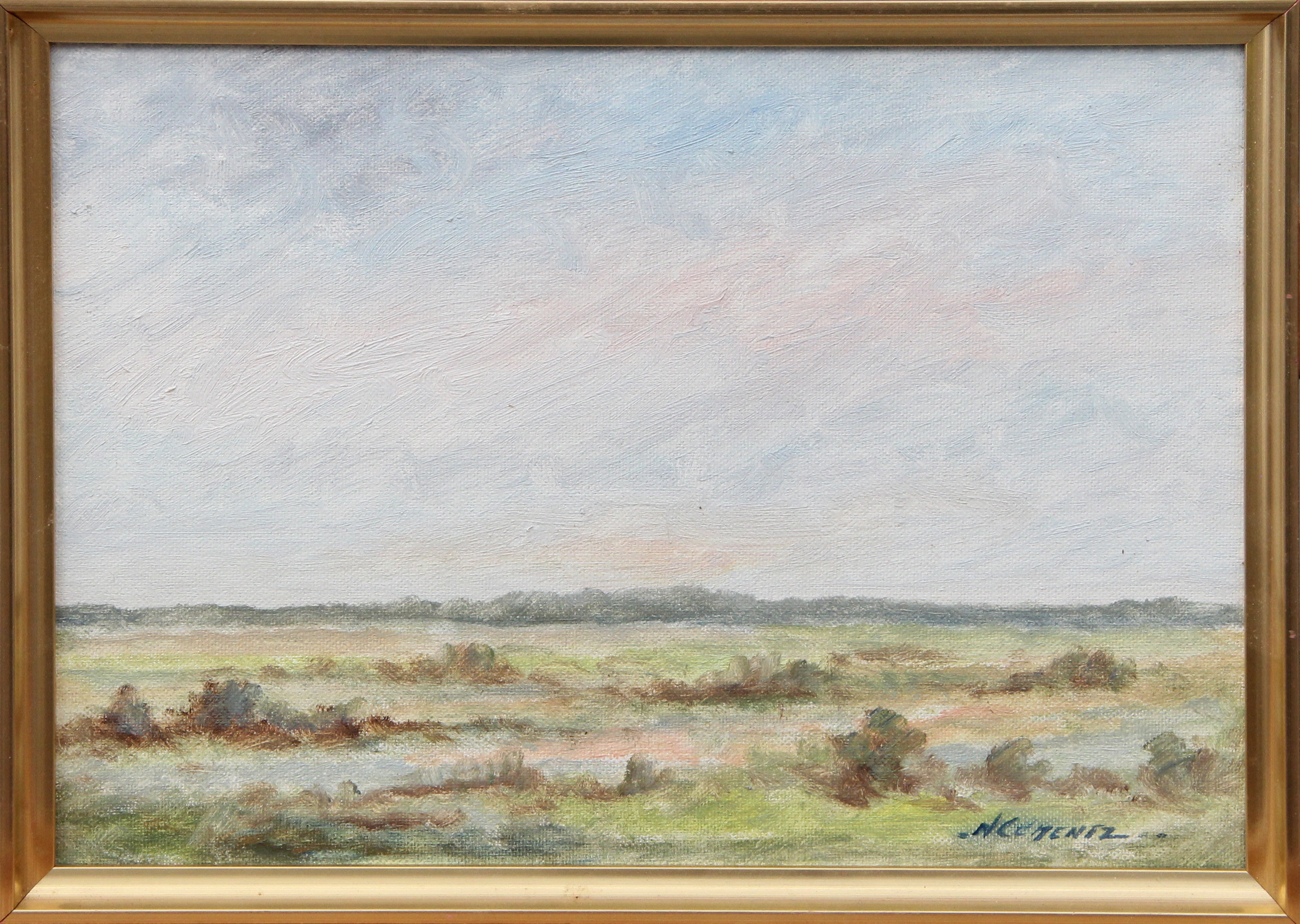 NILS CEMENTZ. OLJA, på pannå, signerad.