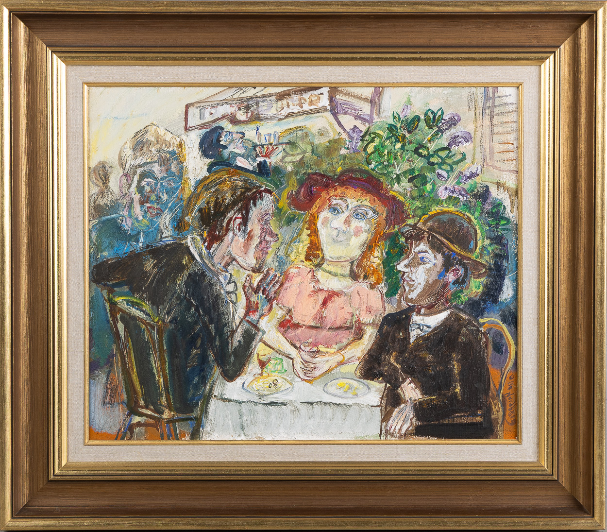 OLLE NORDBERG. "Turist-snack", olja på pannå.