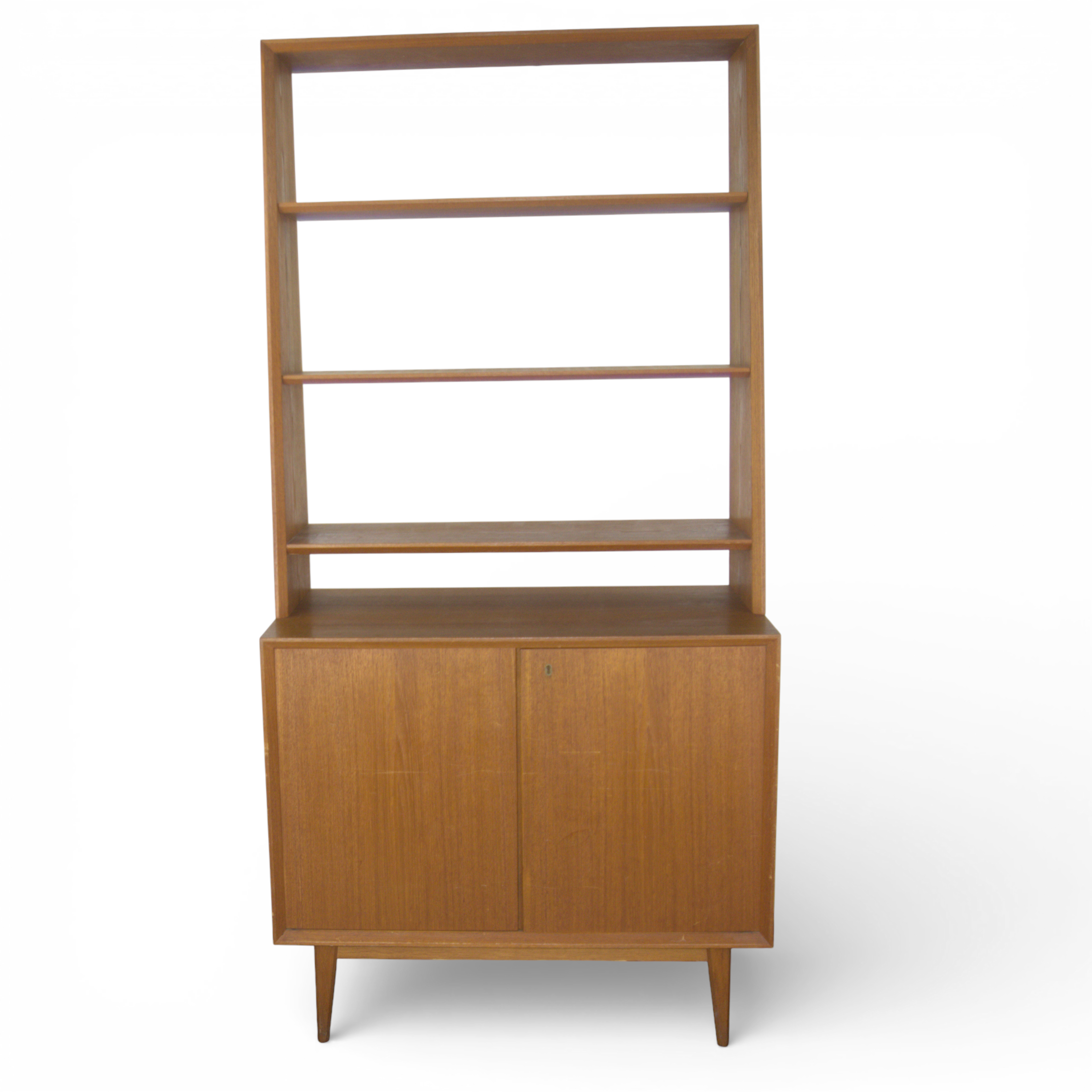 BOKHYLLA, med skåp och lådor, delbar, teak, 1960-tal.