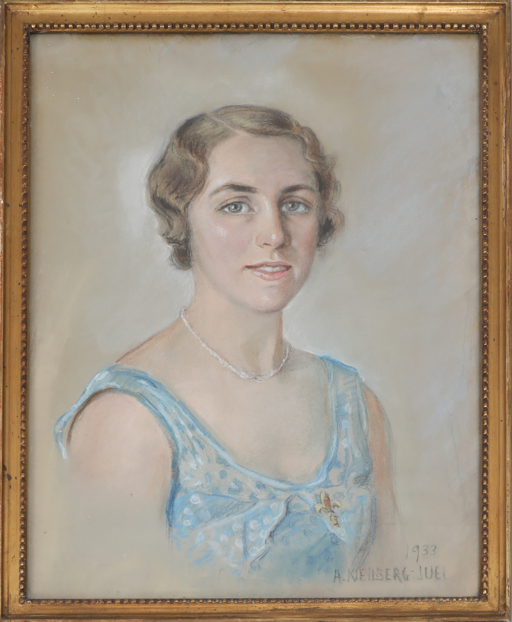 ASTRID KJELLBERG-JUEL. (1877-1965). Blandteknik på papper, signerad samt daterad 1933.