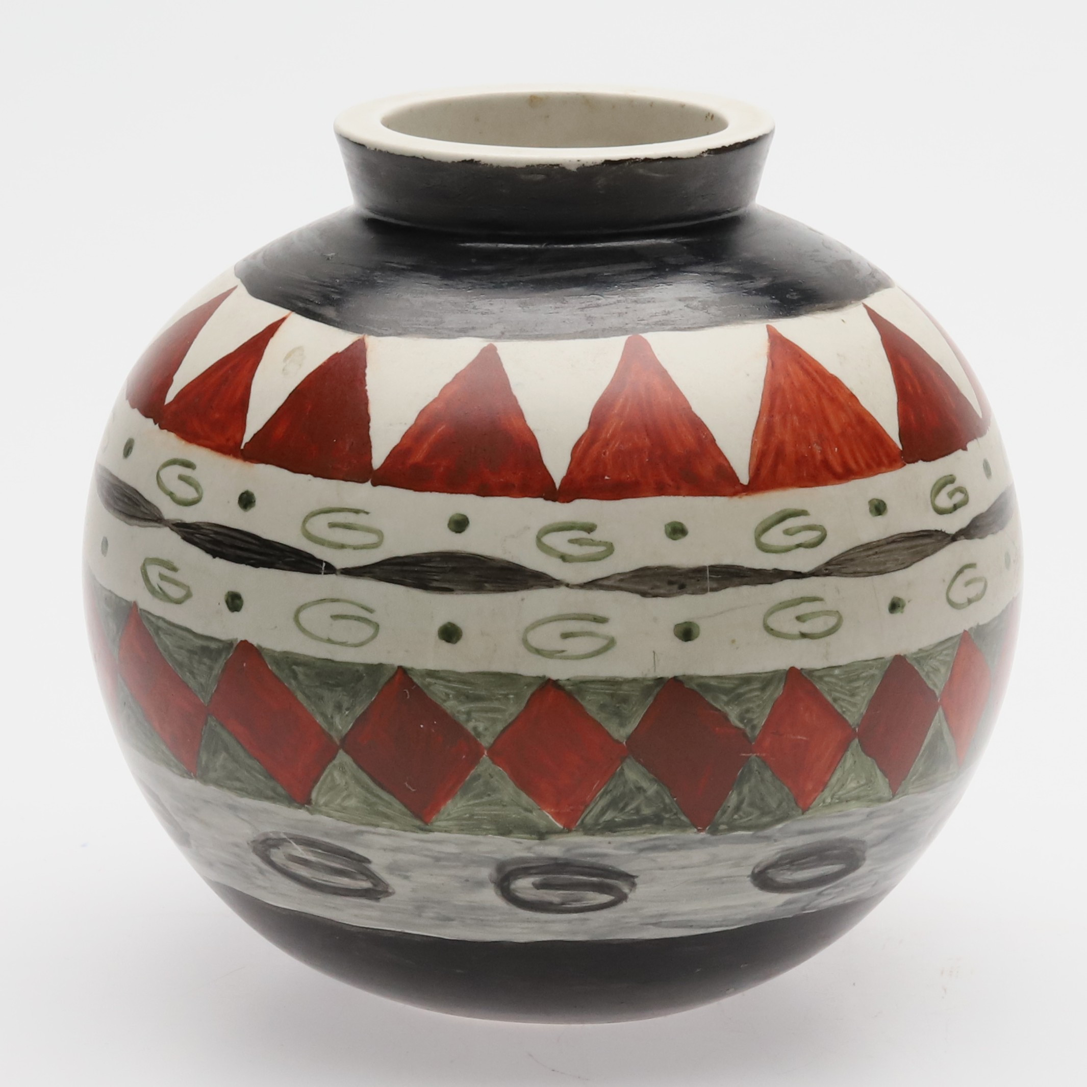 WILHELM KÅGE. VAS, Stengods, "Carrara", Gustavsberg, daterad -1952.