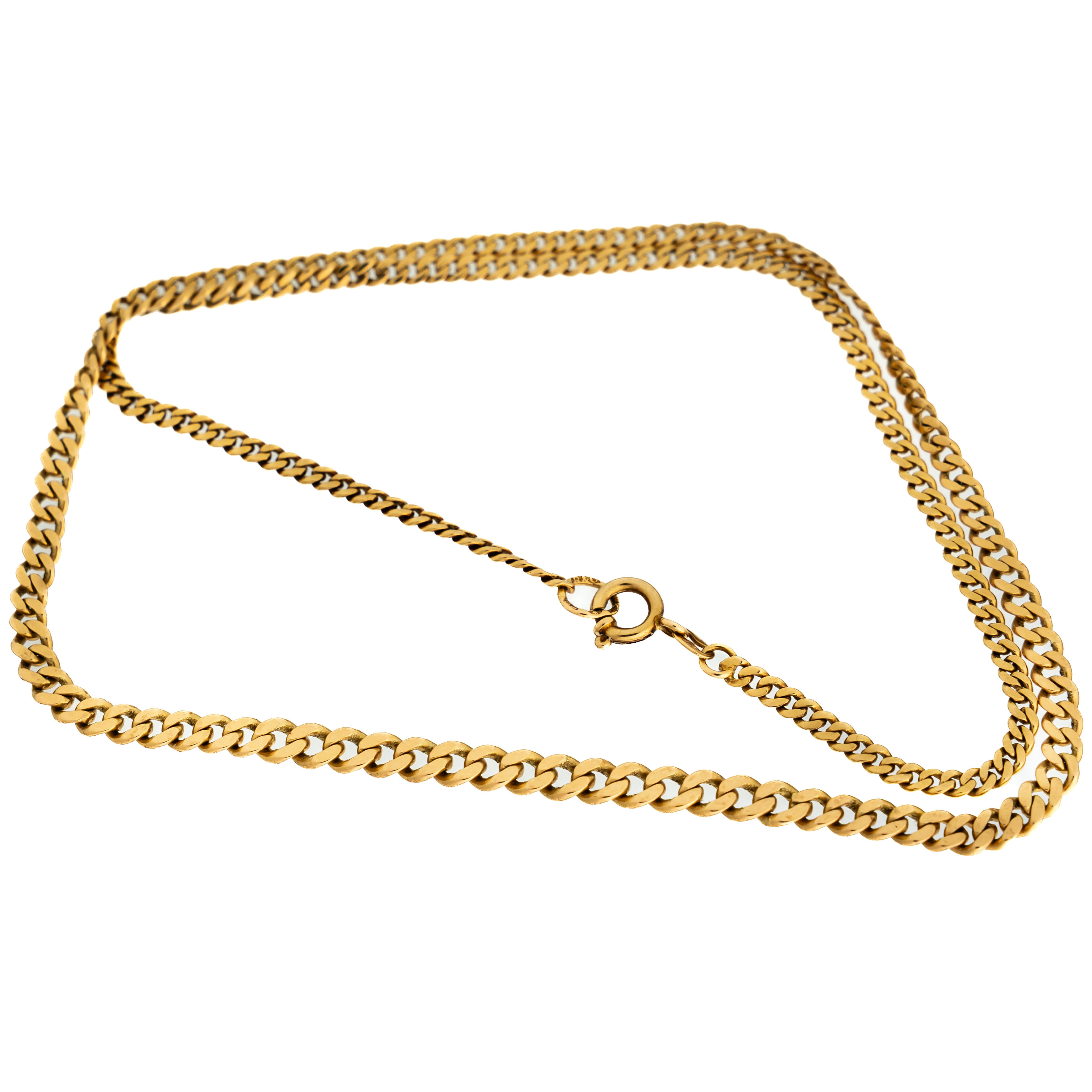 HALSLÄNK, Doserad pansarlänk, 18K Guld.