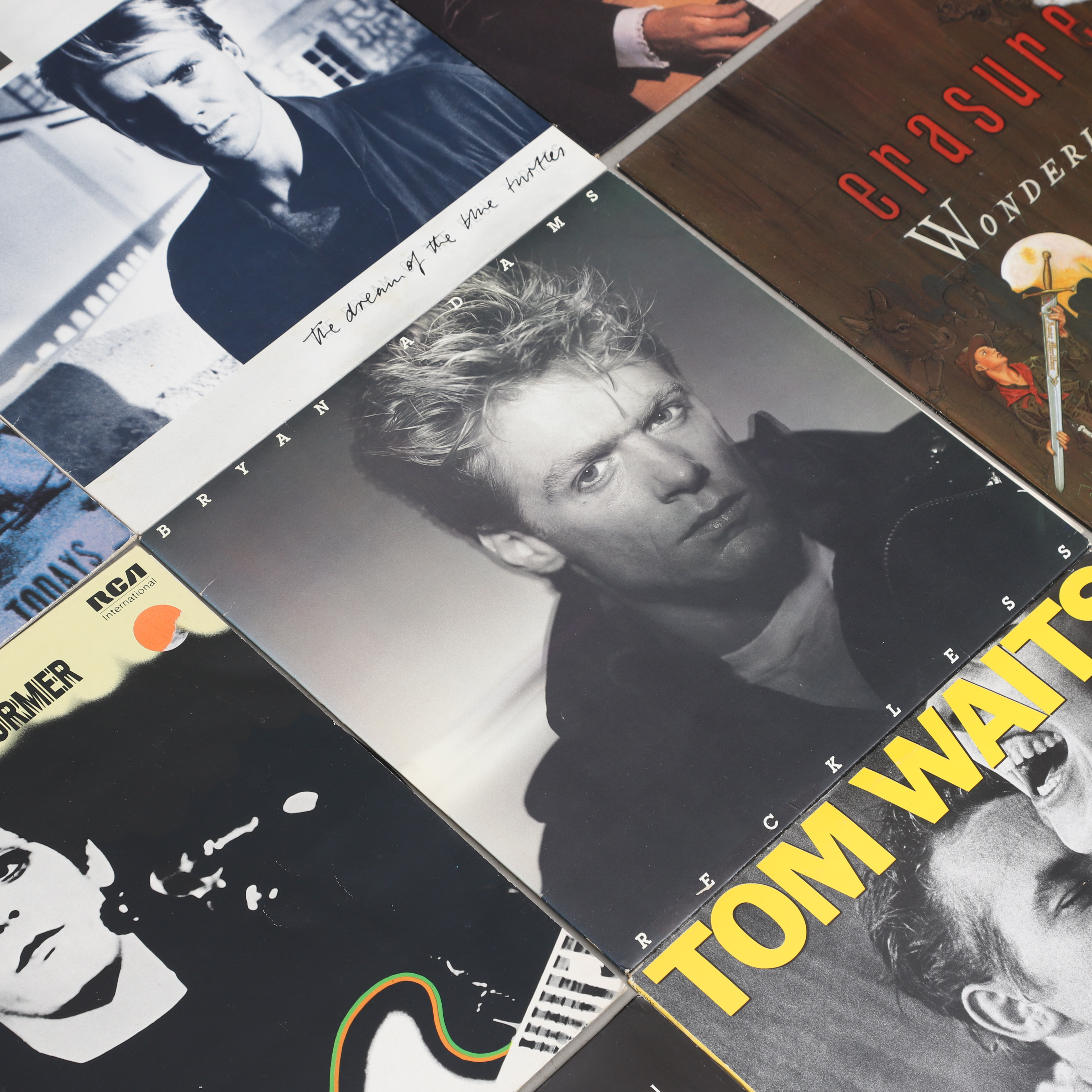 VINYLSKIVOR, 14 st, b.la. Sting, Roy Orbison, Erasure m.fl.