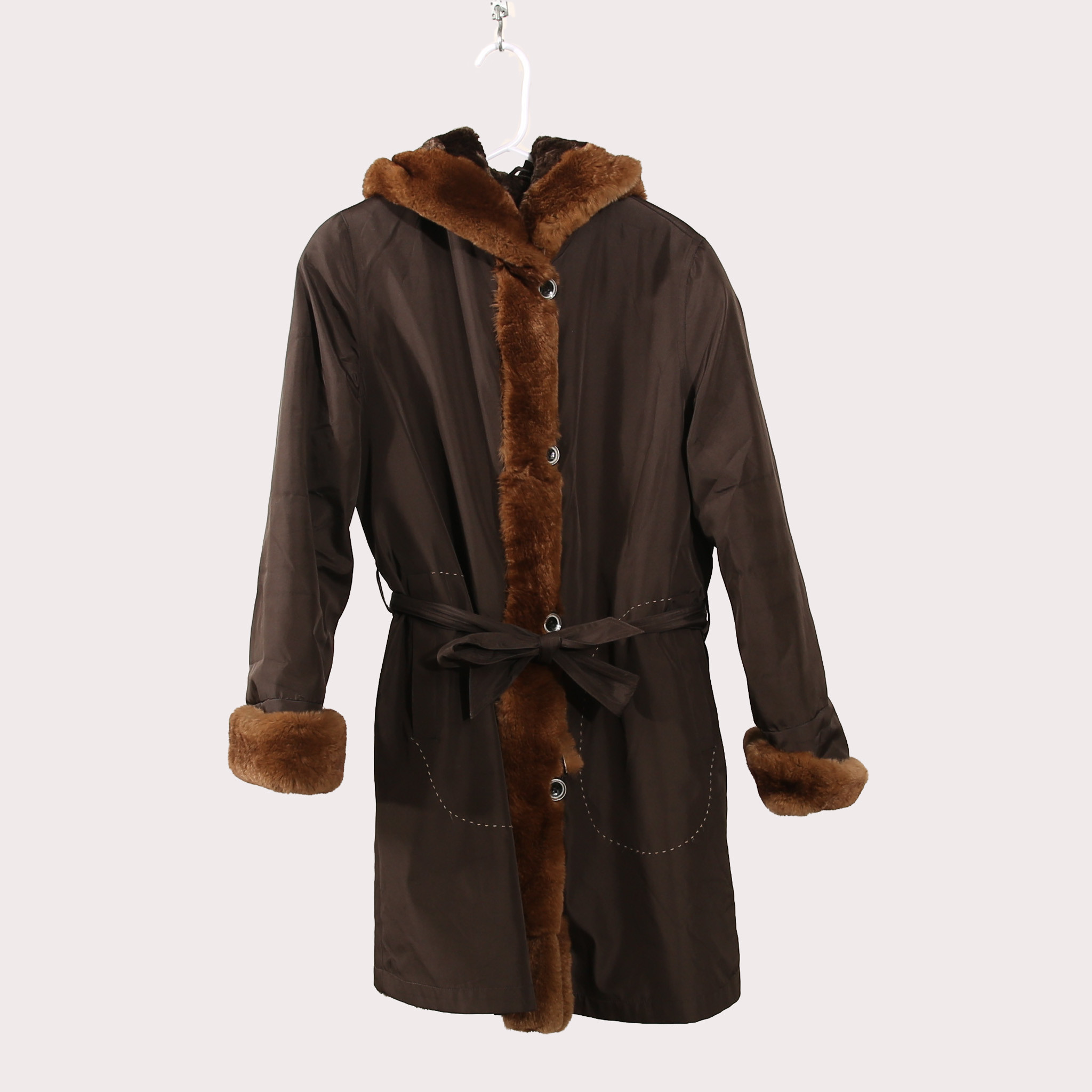 DAMKAPPA, Alexandra, brunmelerad, kapuschong .