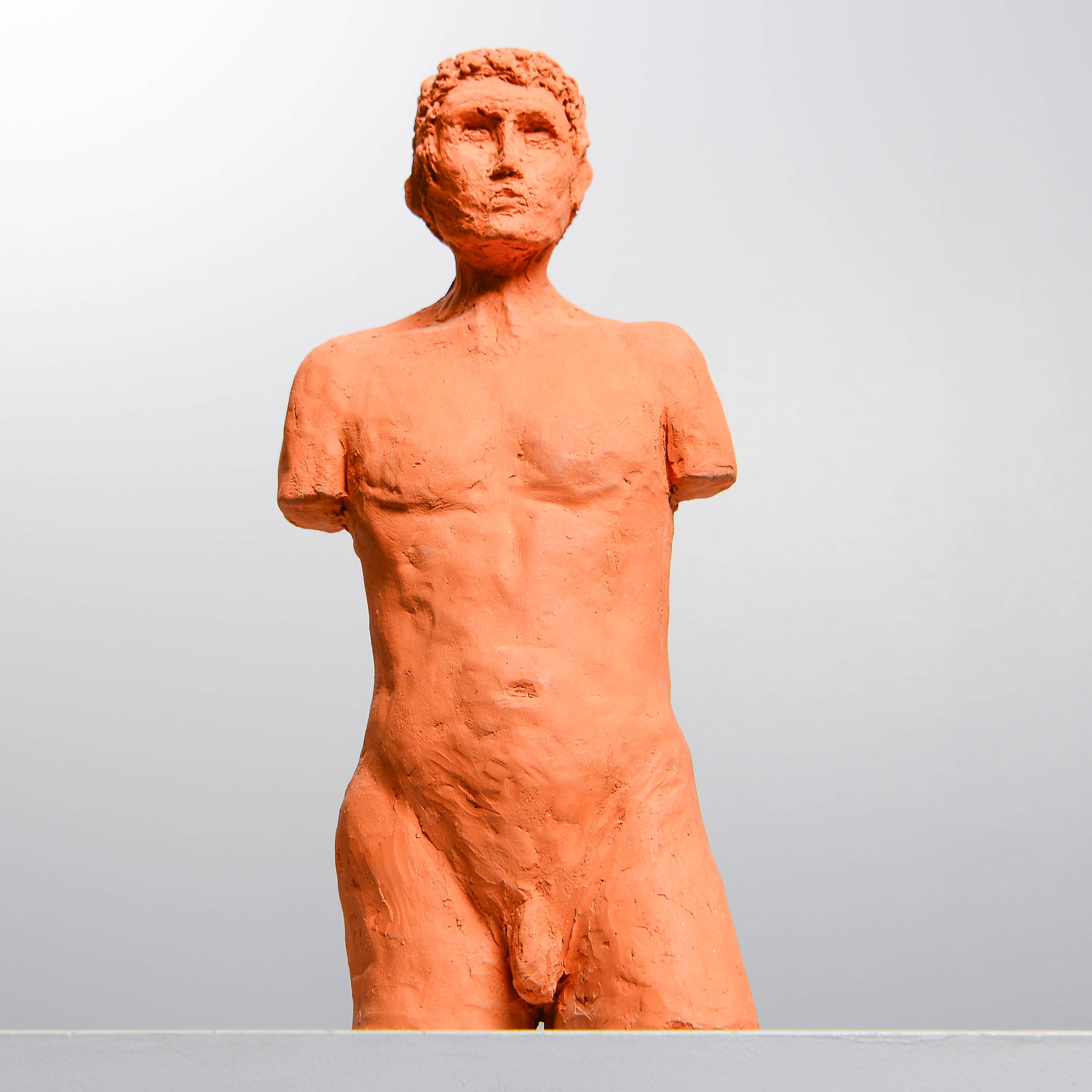 OKÄND KONSTNÄR. Skulptur, man, osignerad.