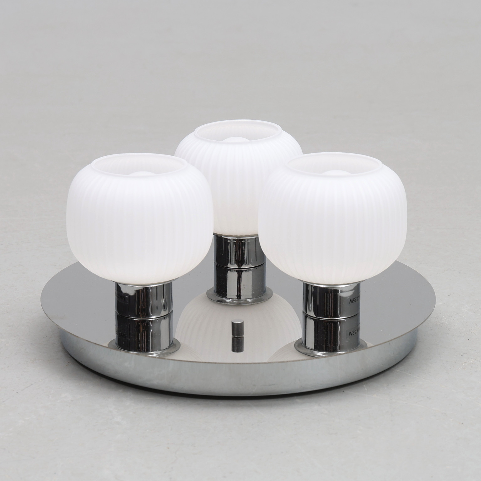 TAKLAMPA, metall/glas, "Messina", Aneta.