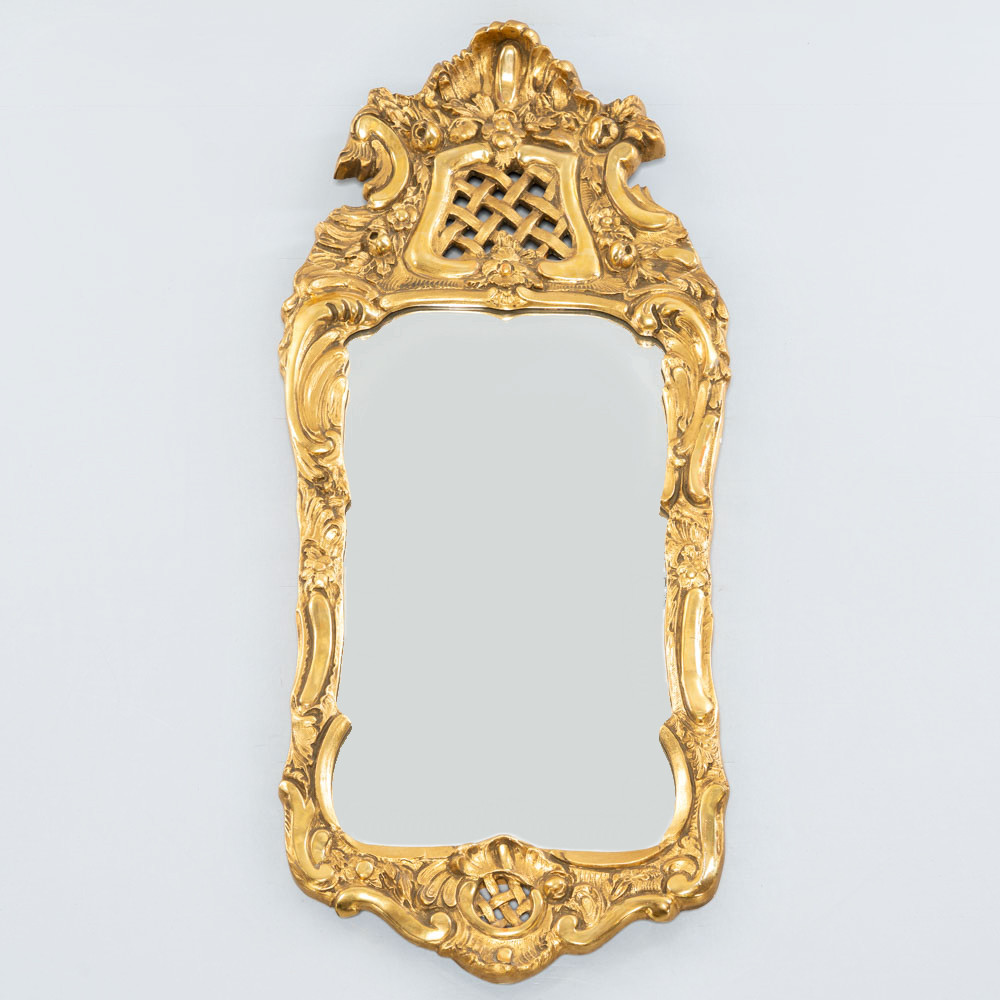 SPEGEL, Rokokostil, Guldram, 1900-tal.