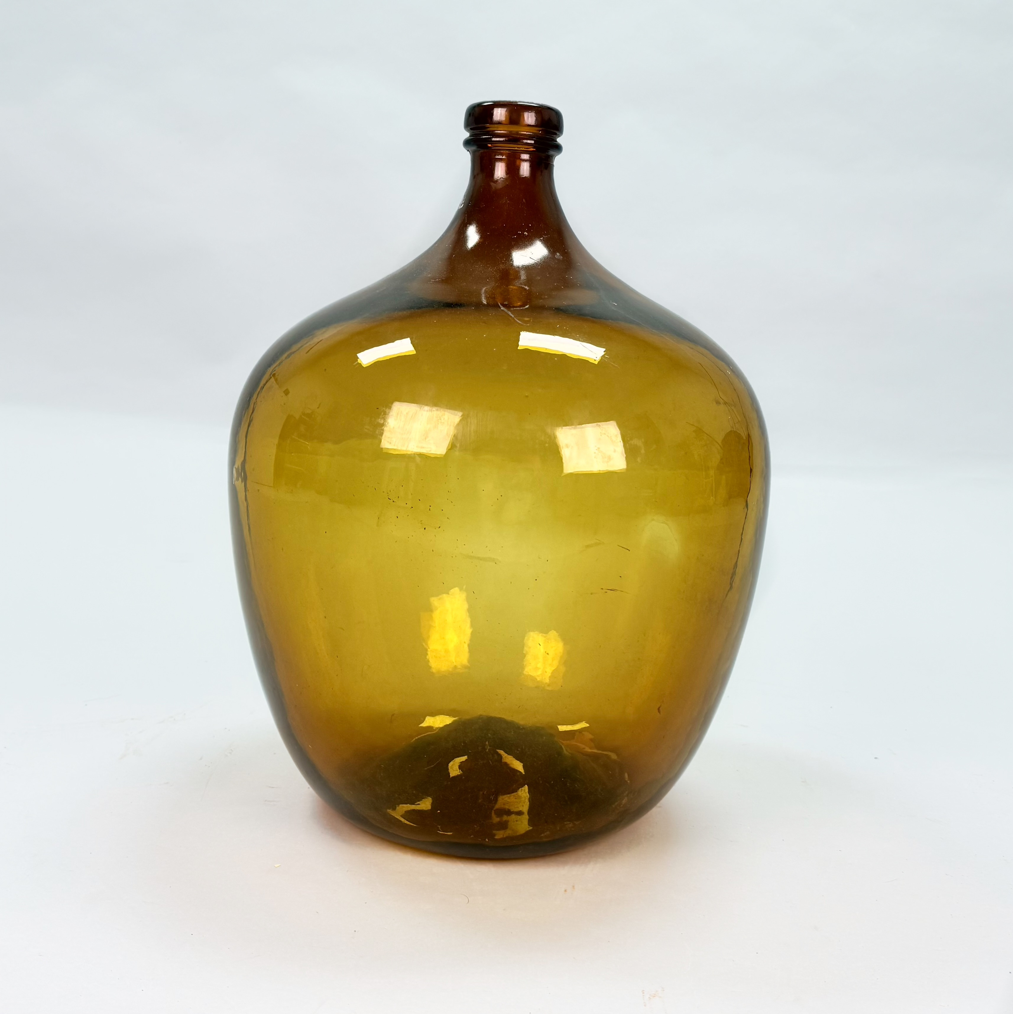 DAMEJEANNE - Glasflaska brunt glas.