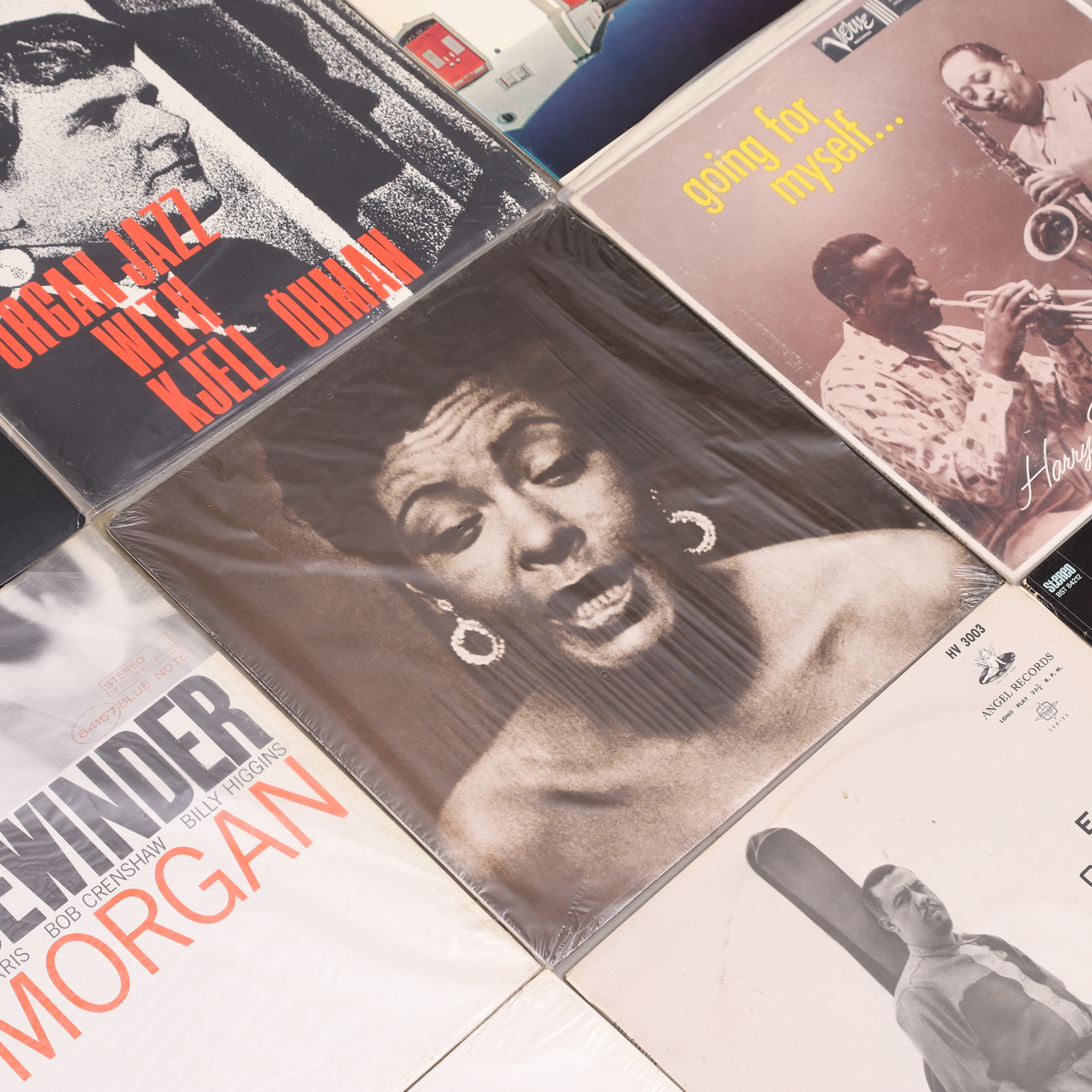 PARTI VINYLSKIVOR, mestadels jazz, b.la. Gerry Mulligan, Billie Holiday mfl.