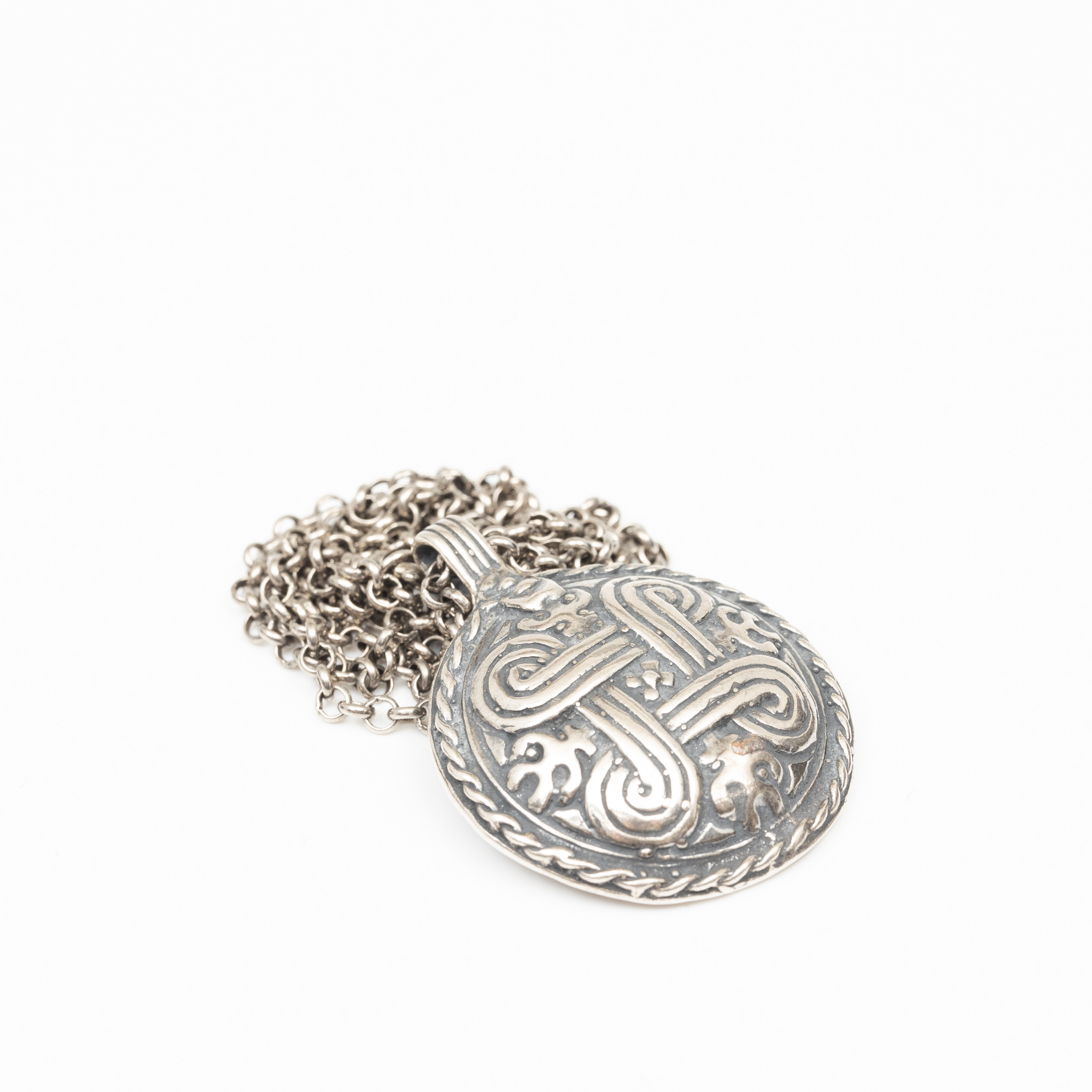 COLLIER, Sterlingsilver, Fornnordiskt motiv.