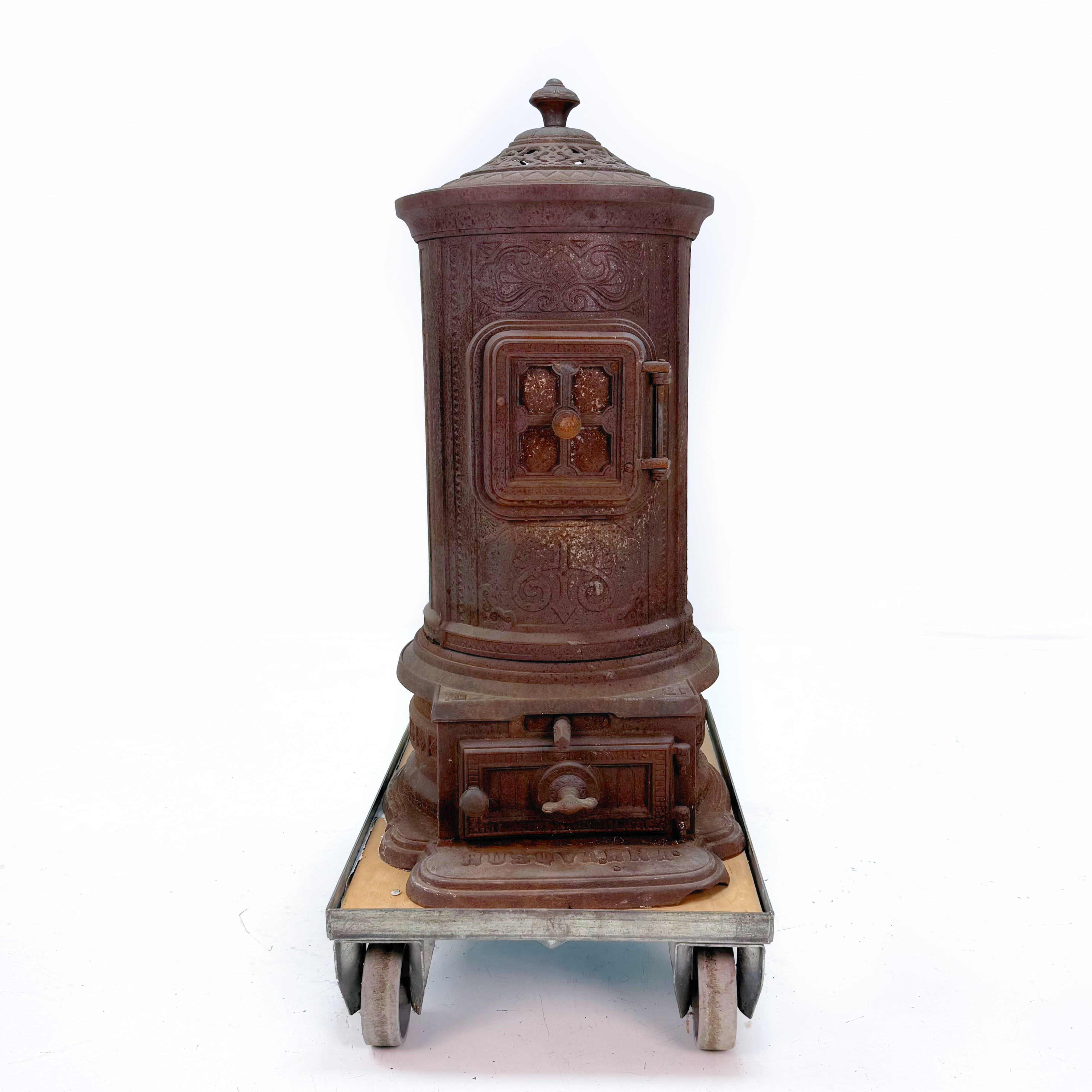 KAMIN - Huskvarna No 21 med lock No 19, Gjutjärns kamin.