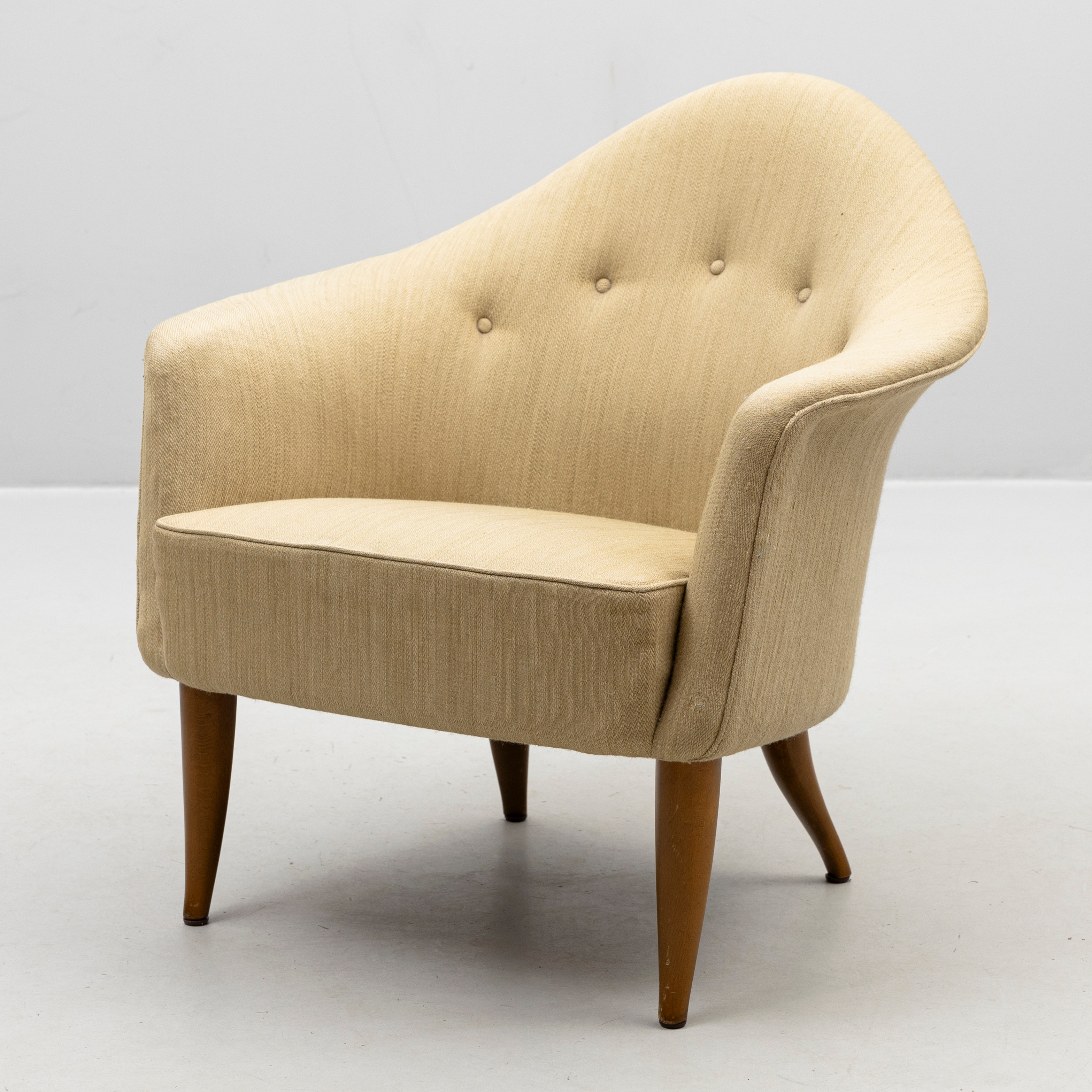 KERSTIN HÖRLIN-HOLMQUIST. Fåtölj, "Lilla Adam", ur serien Paradiset, Triva-serien, Nordiska Kompaniet, 1950/60-tal.