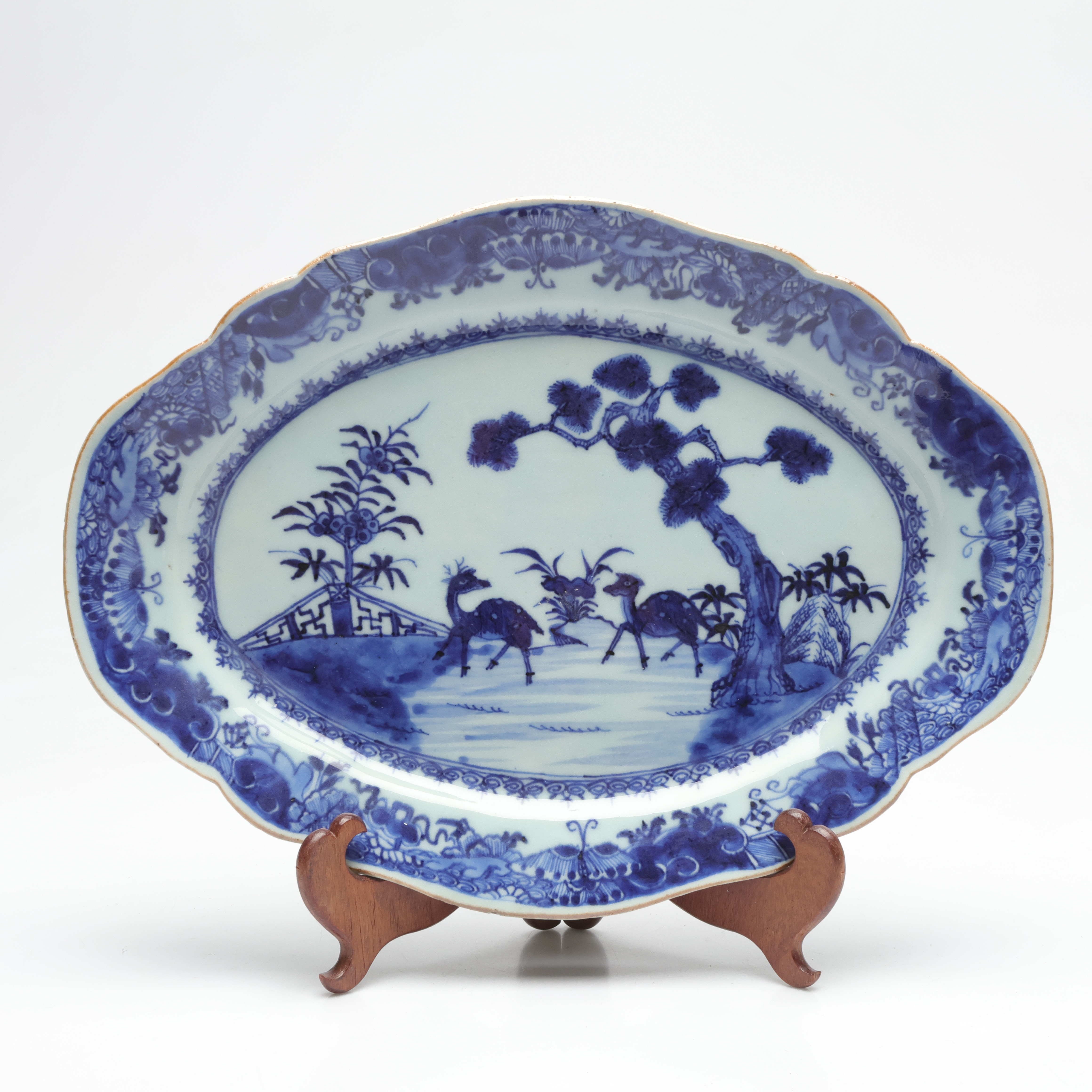 STEKFAT, porslin, 1700/1800-tal, Kina.